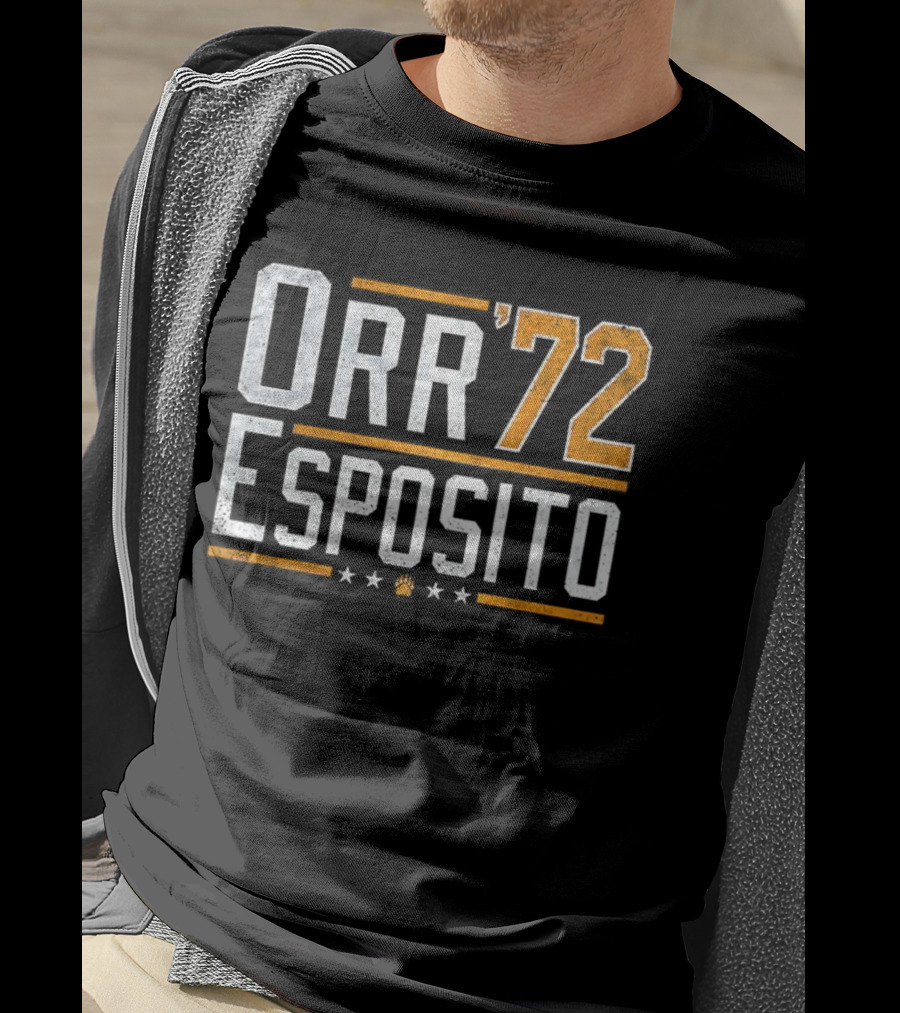 Orr '72 Esposito Retro Sports Fan Tribute T-Shirt