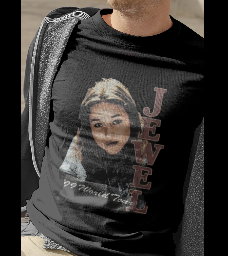 Jewel 99 World Tour Vintage Style Retro Portrait T-Shirt