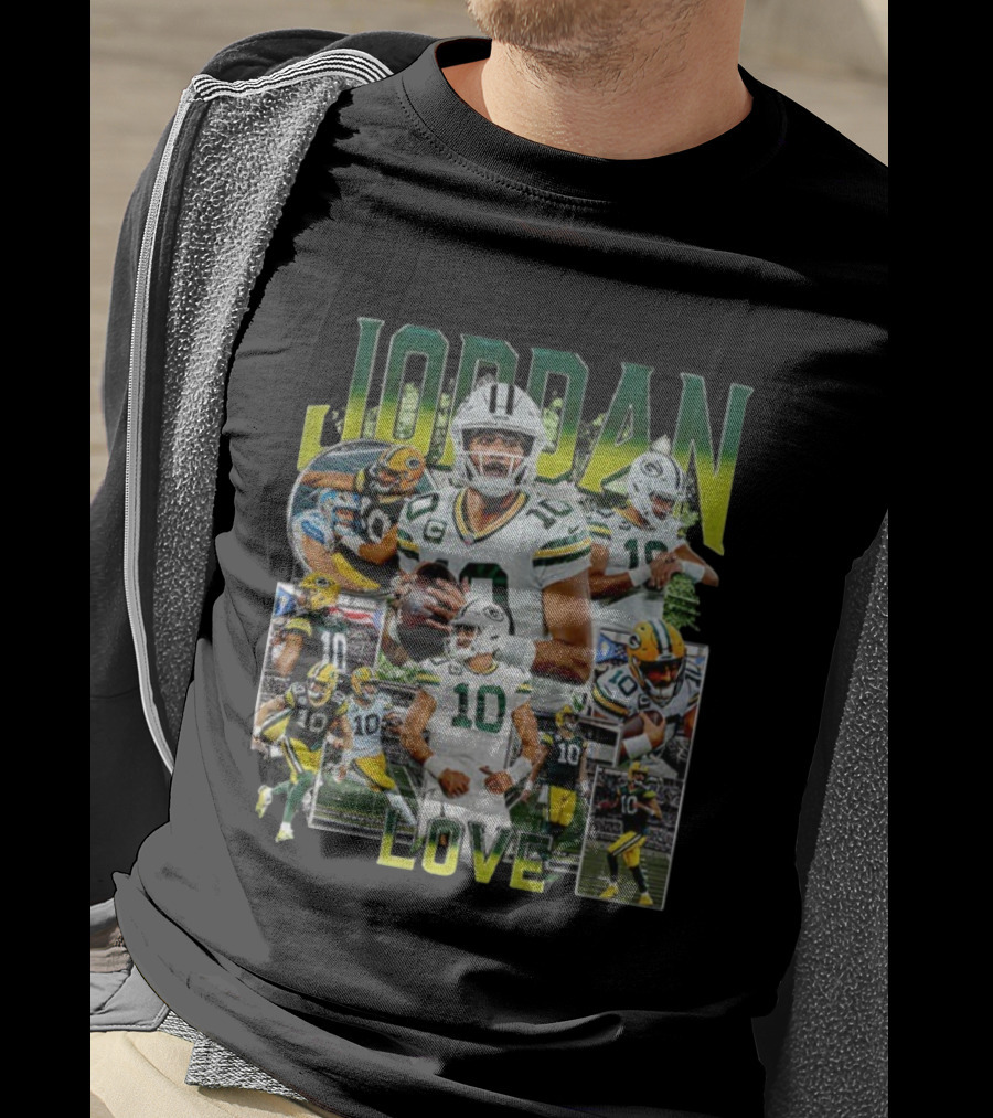 Jordan Love Green Bay Packers NFL Quarterback Highlights T-Shirt