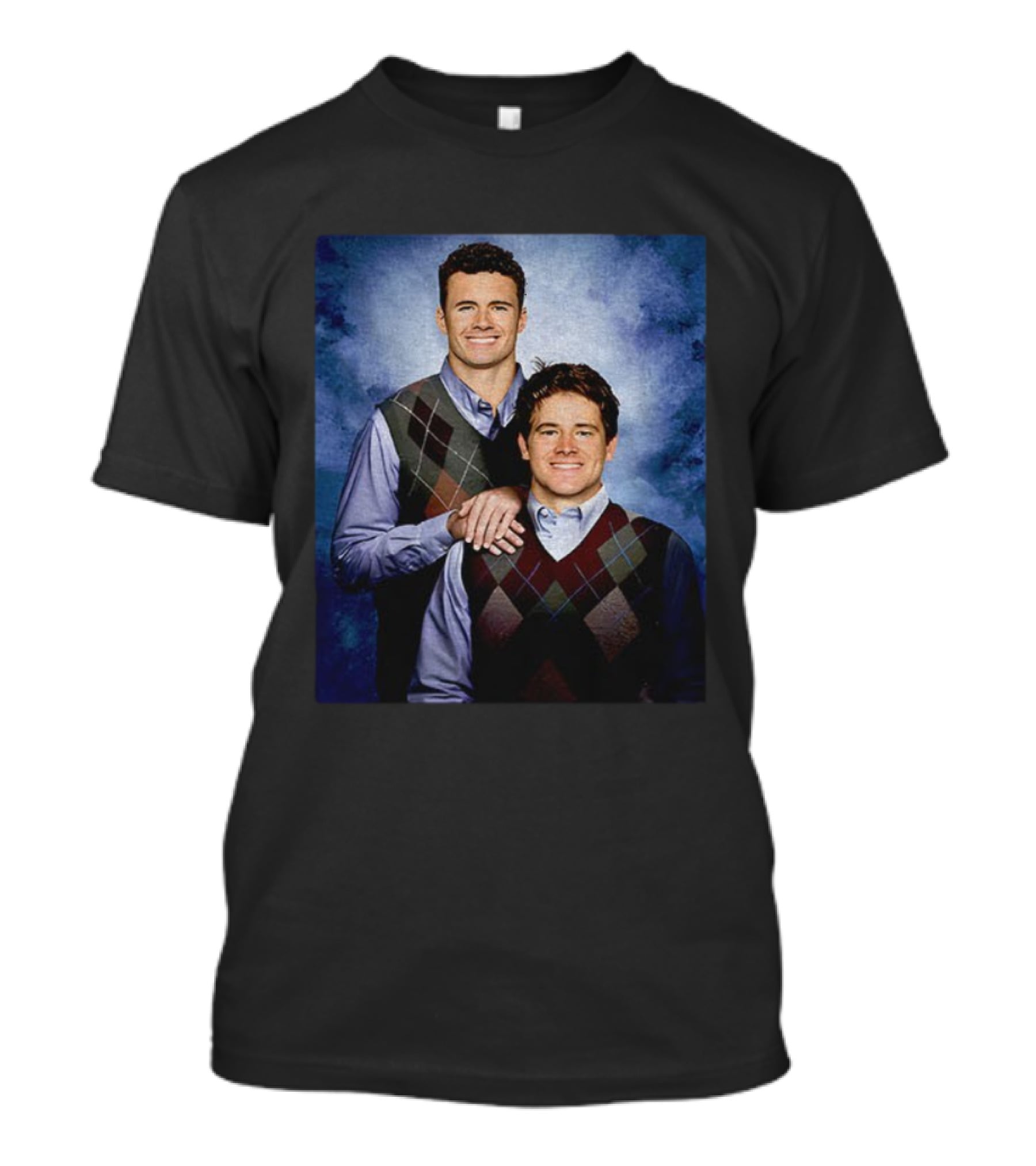 Justin Herbert Ladd McConkey Los Angeles Football Step Brothers Sweater Portrait T-Shirt