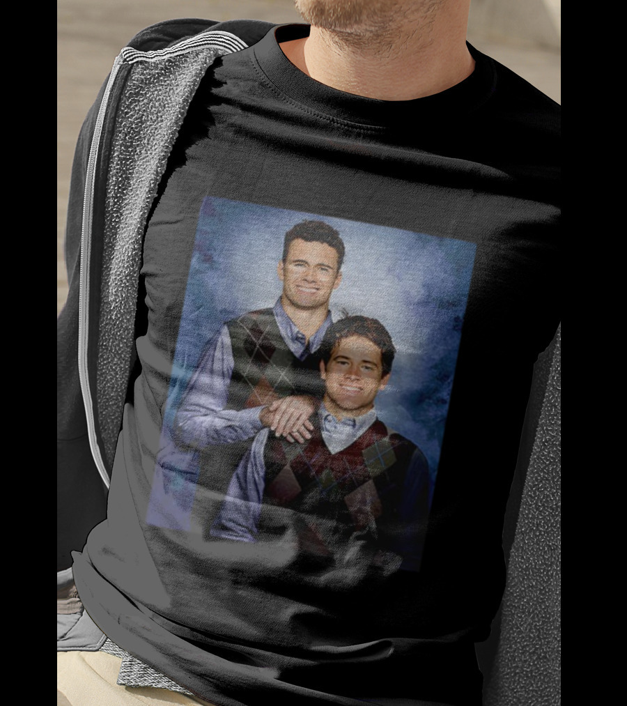 Justin Herbert Ladd McConkey Los Angeles Football Step Brothers Sweater Portrait T-Shirt