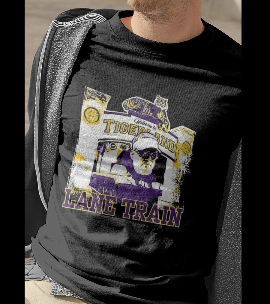 LSU Vs Ole Miss Tigerland Lane Train Entrance Matchup T-Shirt