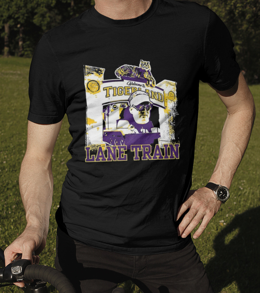 LSU Vs Ole Miss Tigerland Lane Train Entrance Matchup T-Shirt