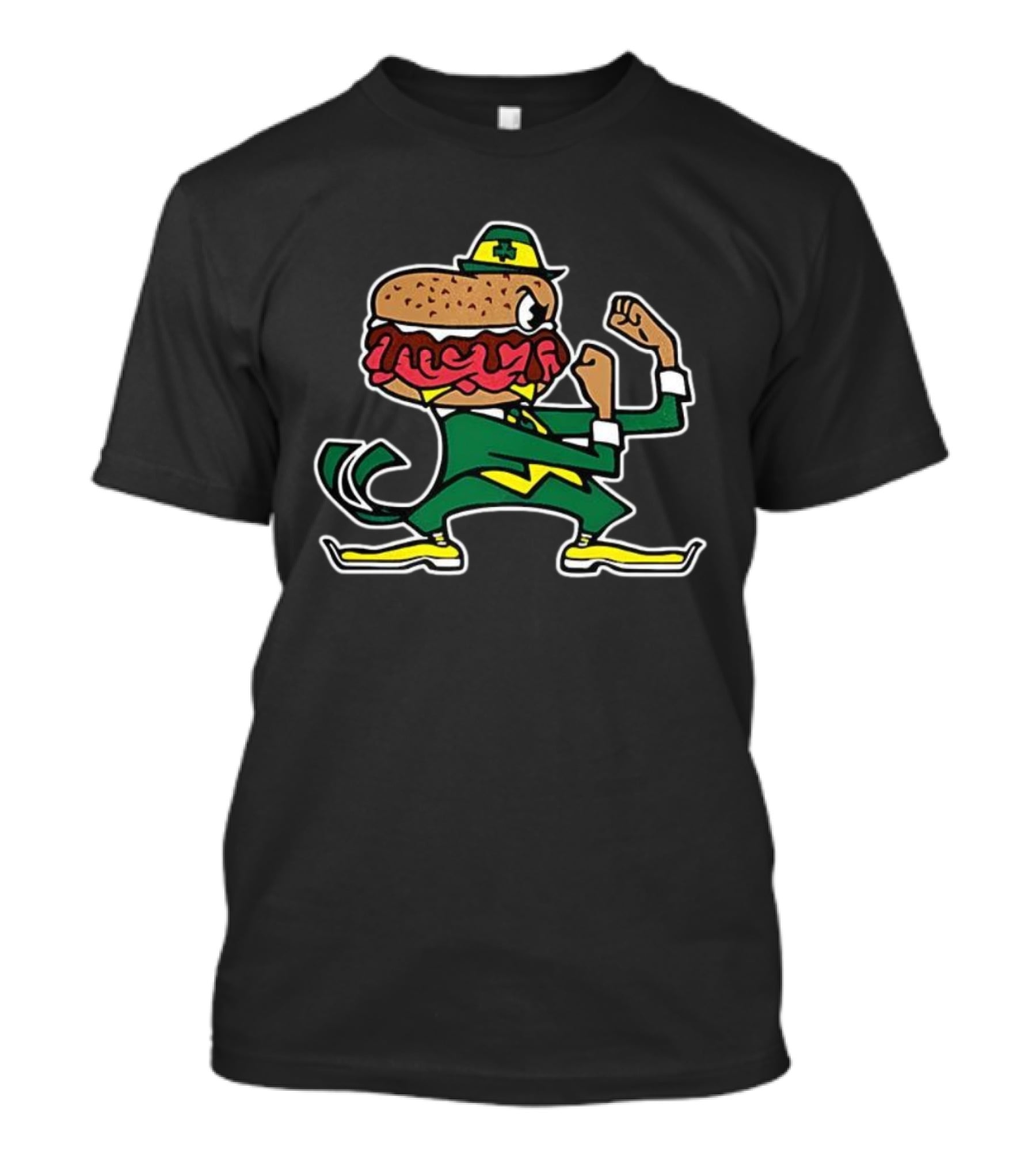 Notre Dame Fighting Irish Burger Character T-Shirt