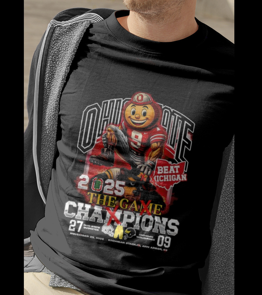 Ohio State Beat Michigan 2025 The Game Champions T-Shirt