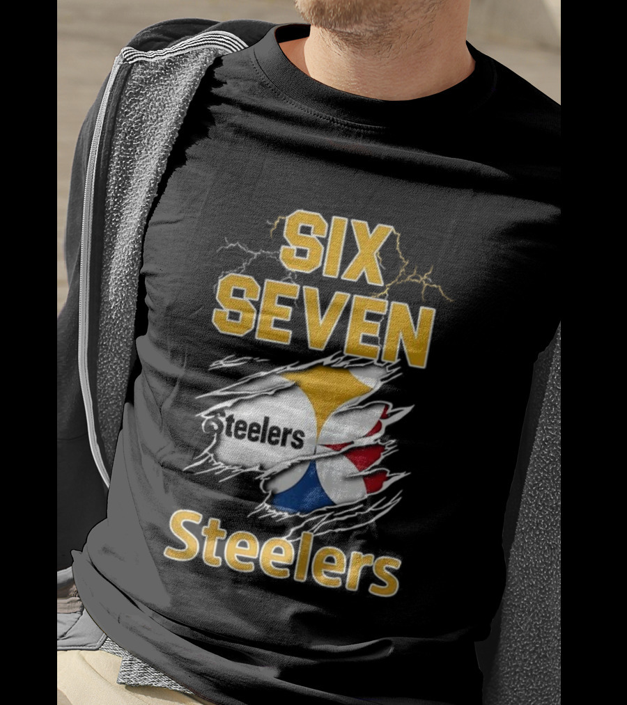 Pittsburgh Steelers Six Seven Steelers Football T-Shirt