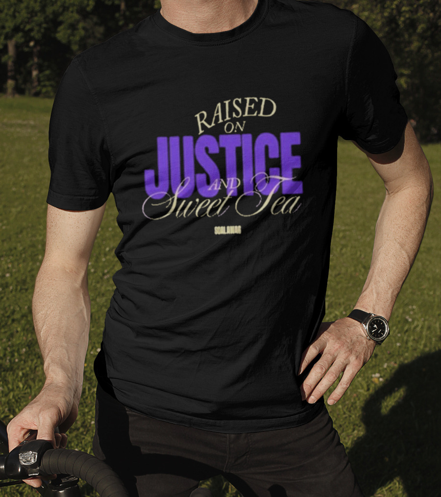 Raised On Justice And Sweet Tea Scalawag Magazine T-Shirt