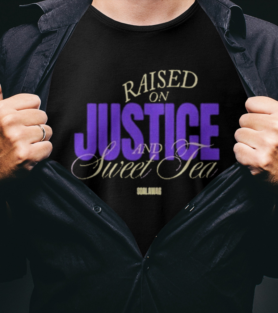 Raised On Justice And Sweet Tea Scalawag Magazine T-Shirt