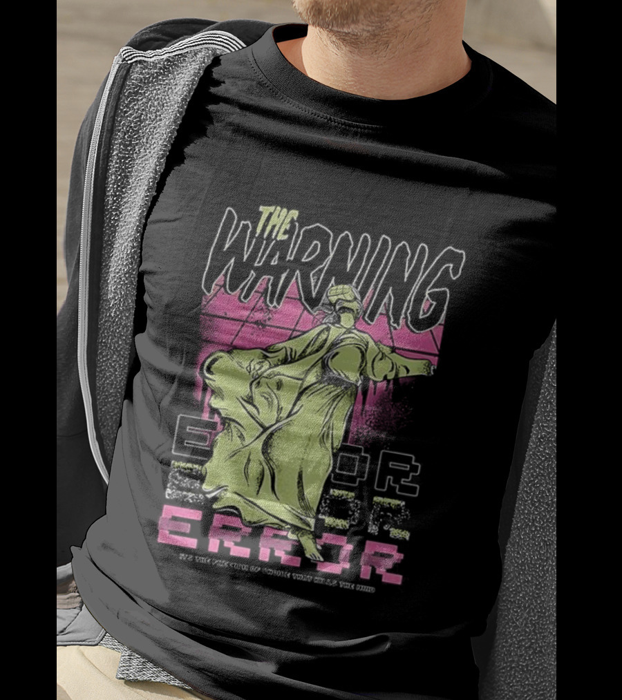 The Warning Error Retro Statue Style T-Shirt