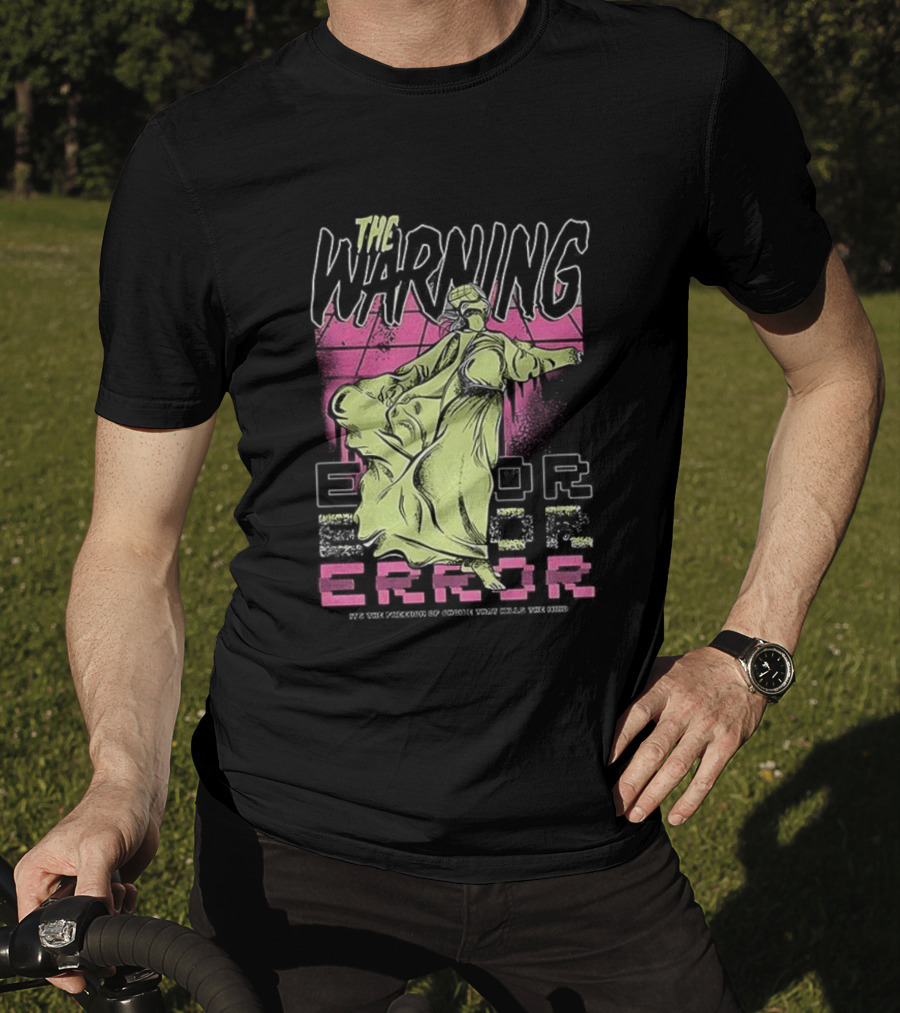 The Warning Error Retro Statue Style T-Shirt