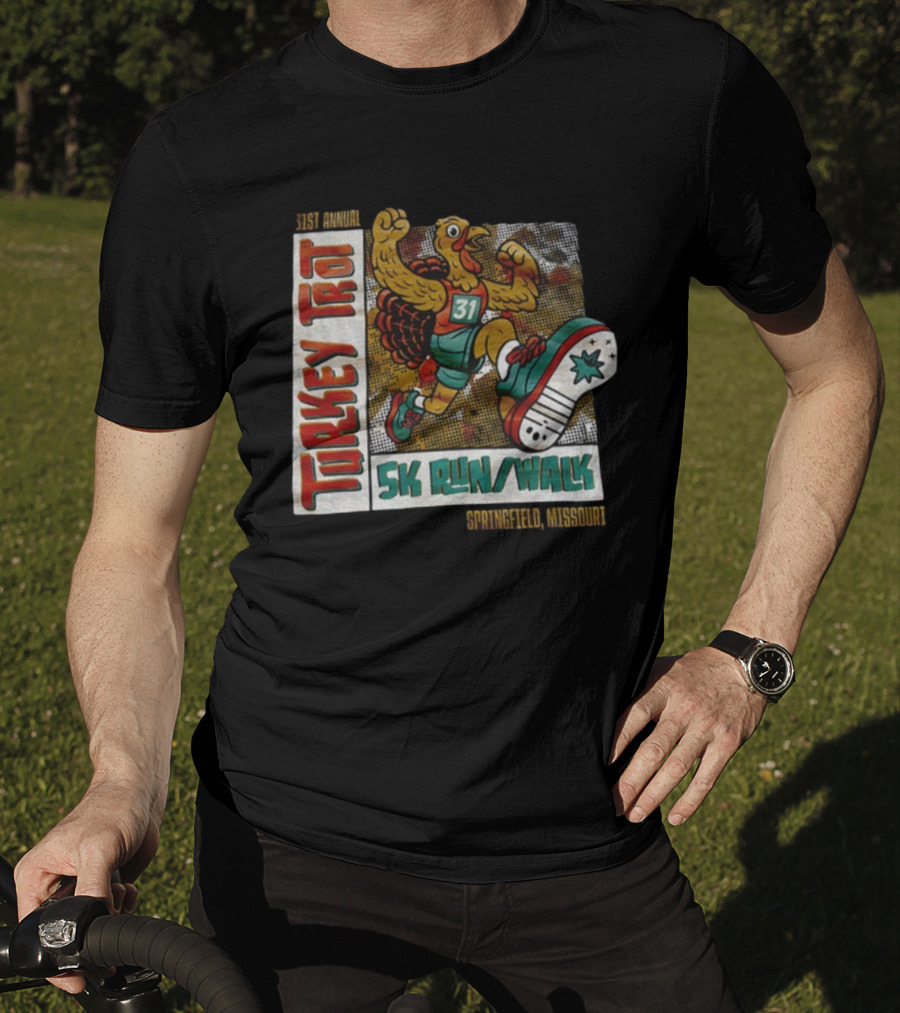 31st Annual Turkey Trot 5K Run Walk Springfield Missouri T-Shirt