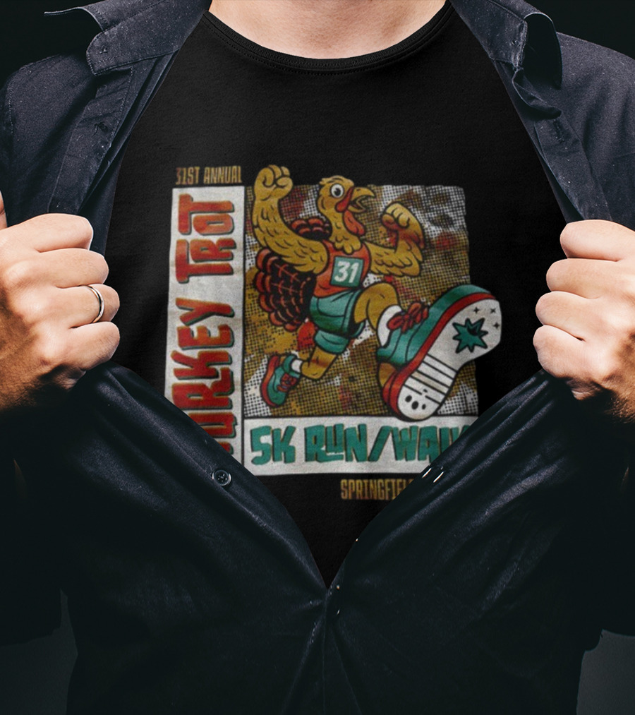 31st Annual Turkey Trot 5K Run Walk Springfield Missouri T-Shirt