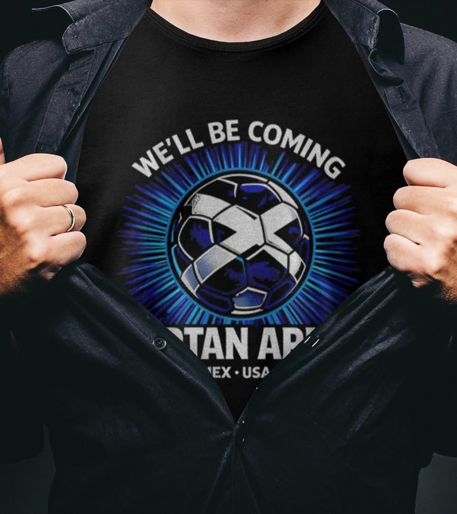 Scotland Tartan Army World Cup 2026 USA Canada Mexico Tour Soccer Celebration T-Shirt