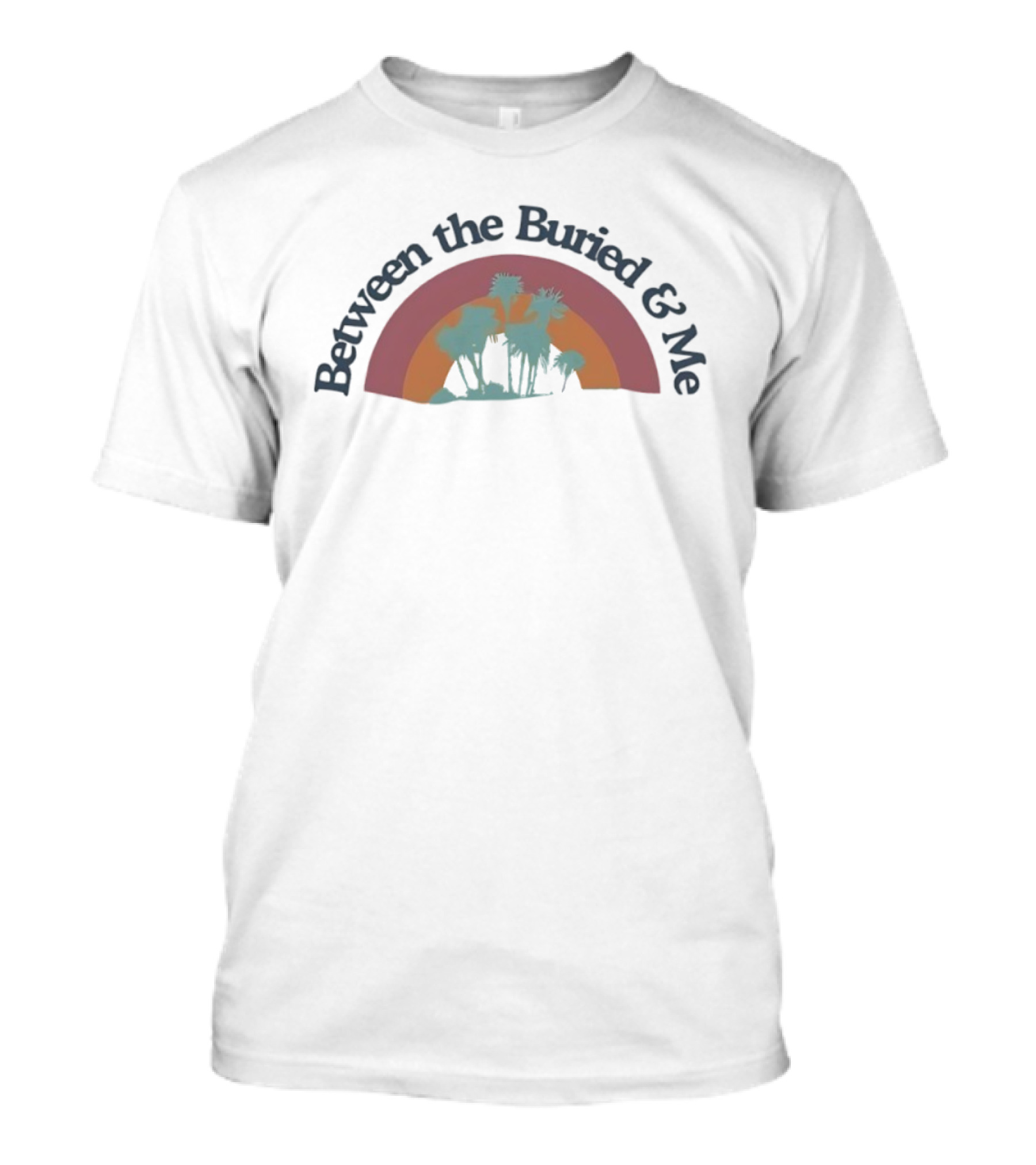 Between The Buried & Me Retro Rainbow Desert Silhouette T-Shirt