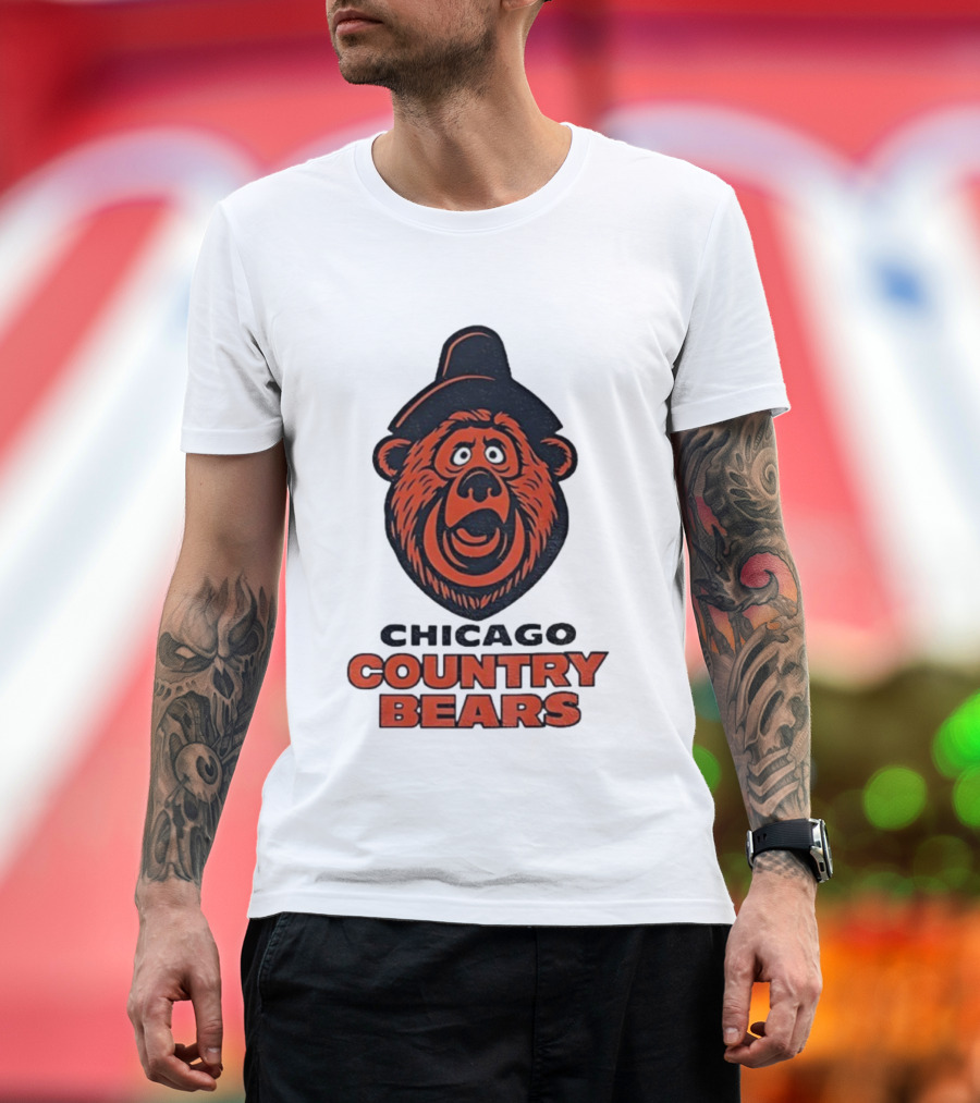 Chicago Country Bears Vintage Inspired Sports Logo T-Shirt
