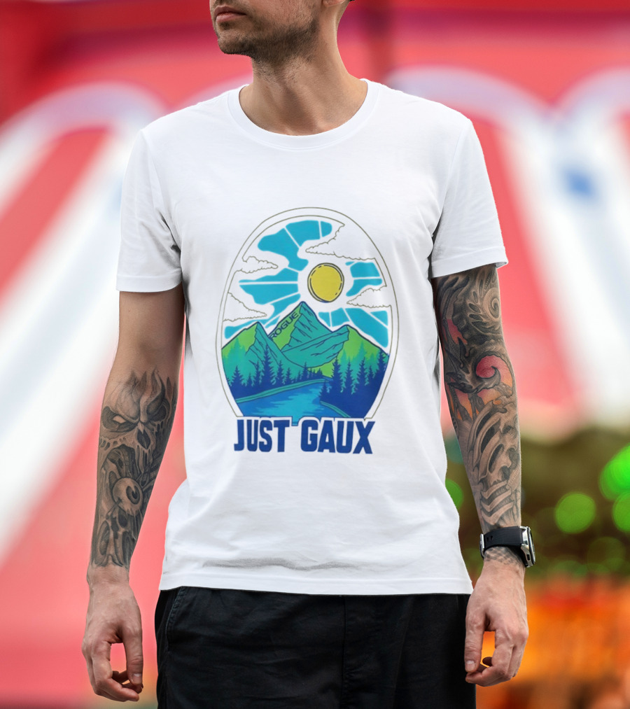 Just Gaux Margaux Alvarez Vintage Rogue Mountain Sun Art T-Shirt