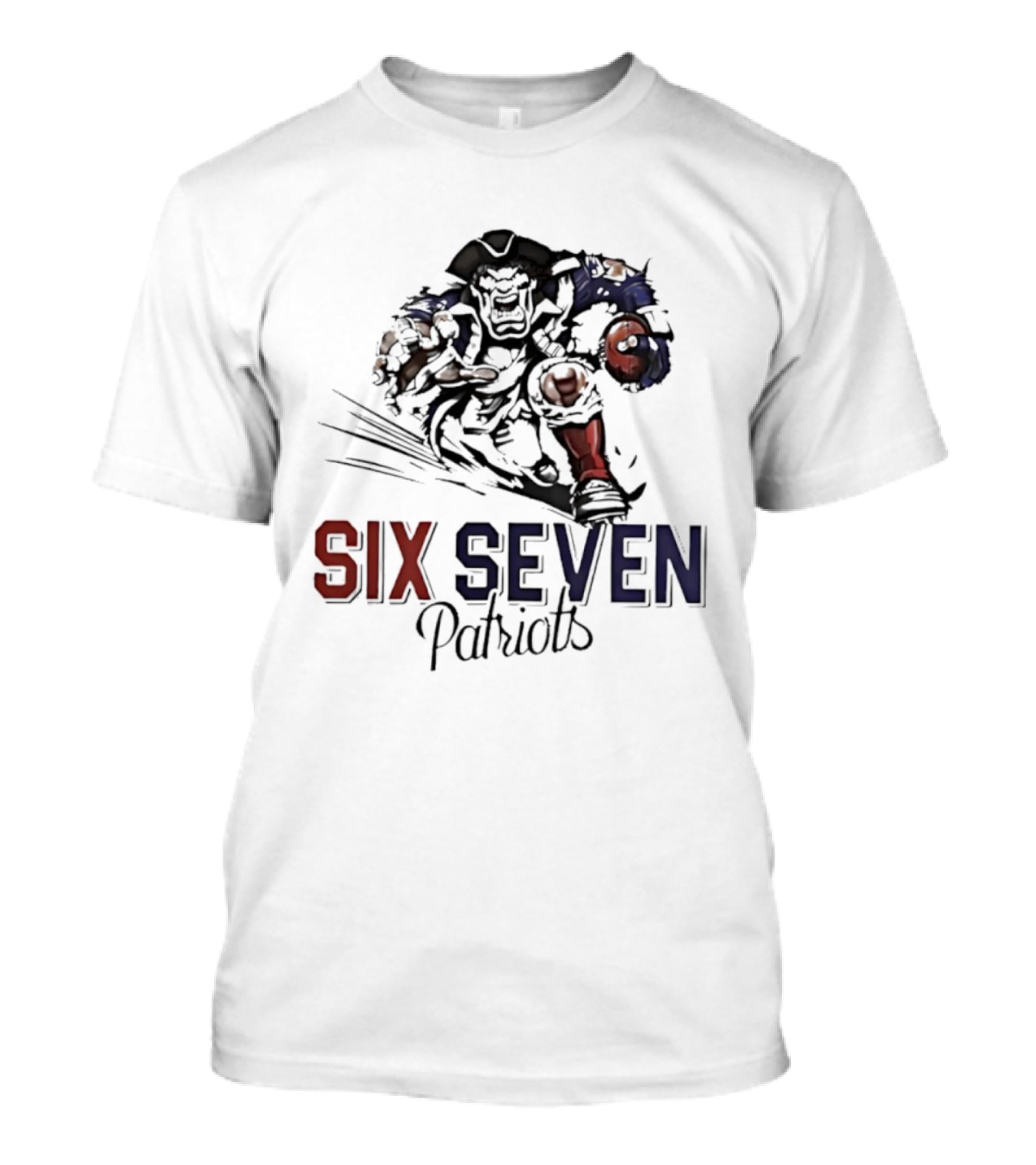Six Seven Patriots Mascot New England T-Shirt