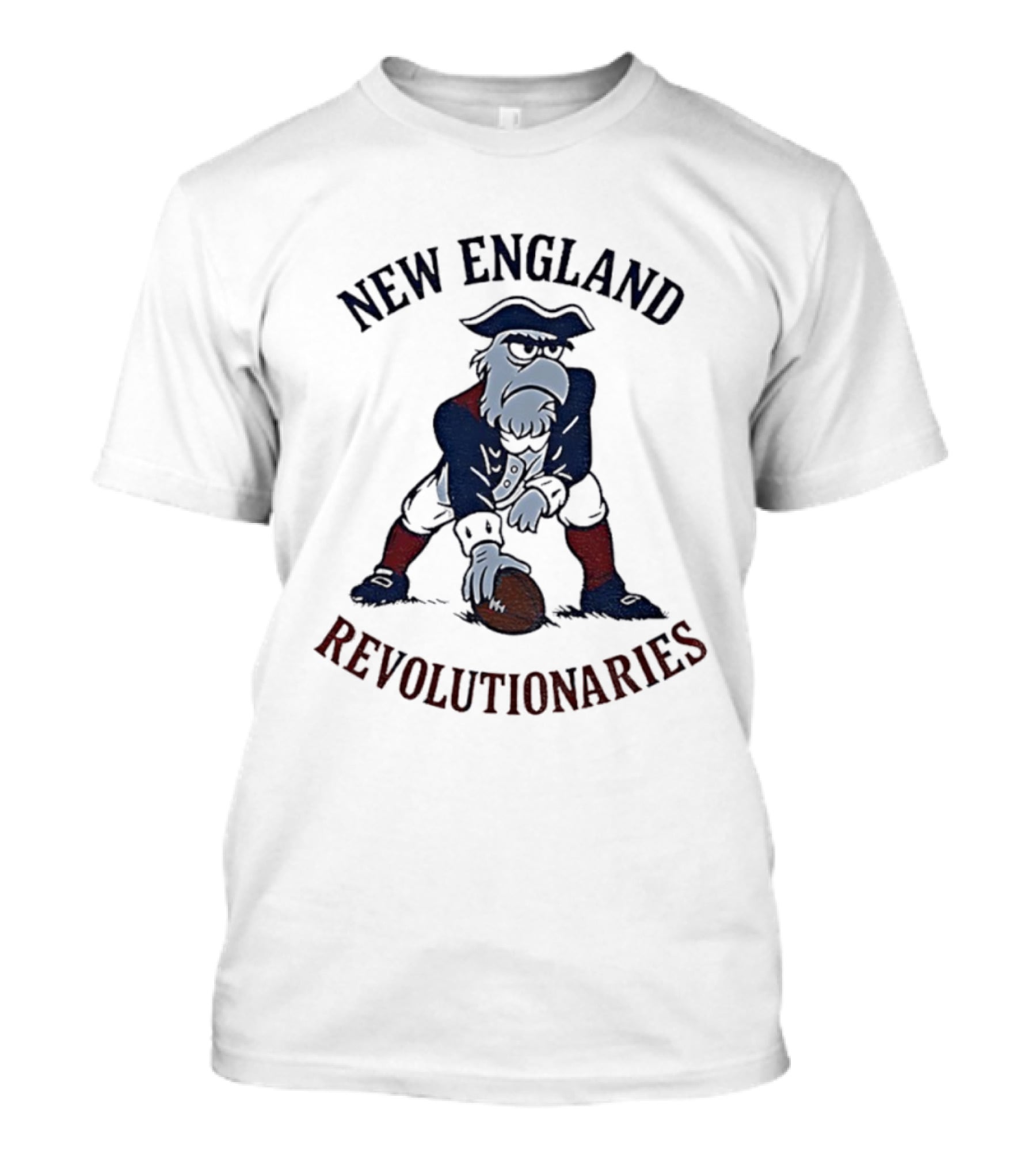 New England Patriots Revolutionaries American Football Vintage Style T-Shirt