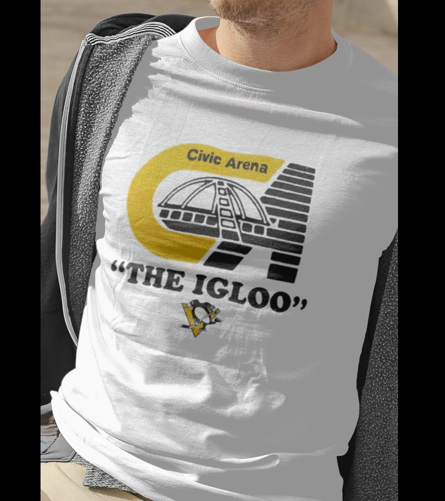 Civic Arena The Igloo Pittsburgh Penguins Retro Style T-Shirt