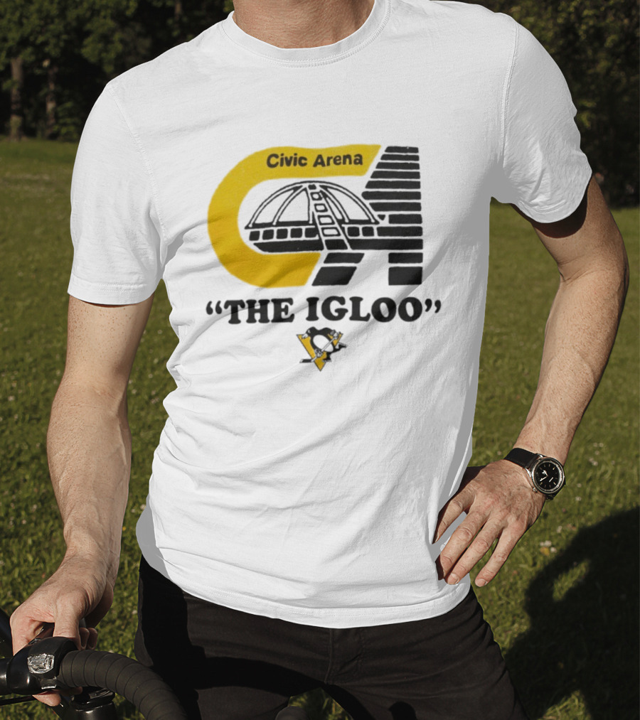 Civic Arena The Igloo Pittsburgh Penguins Retro Style T-Shirt
