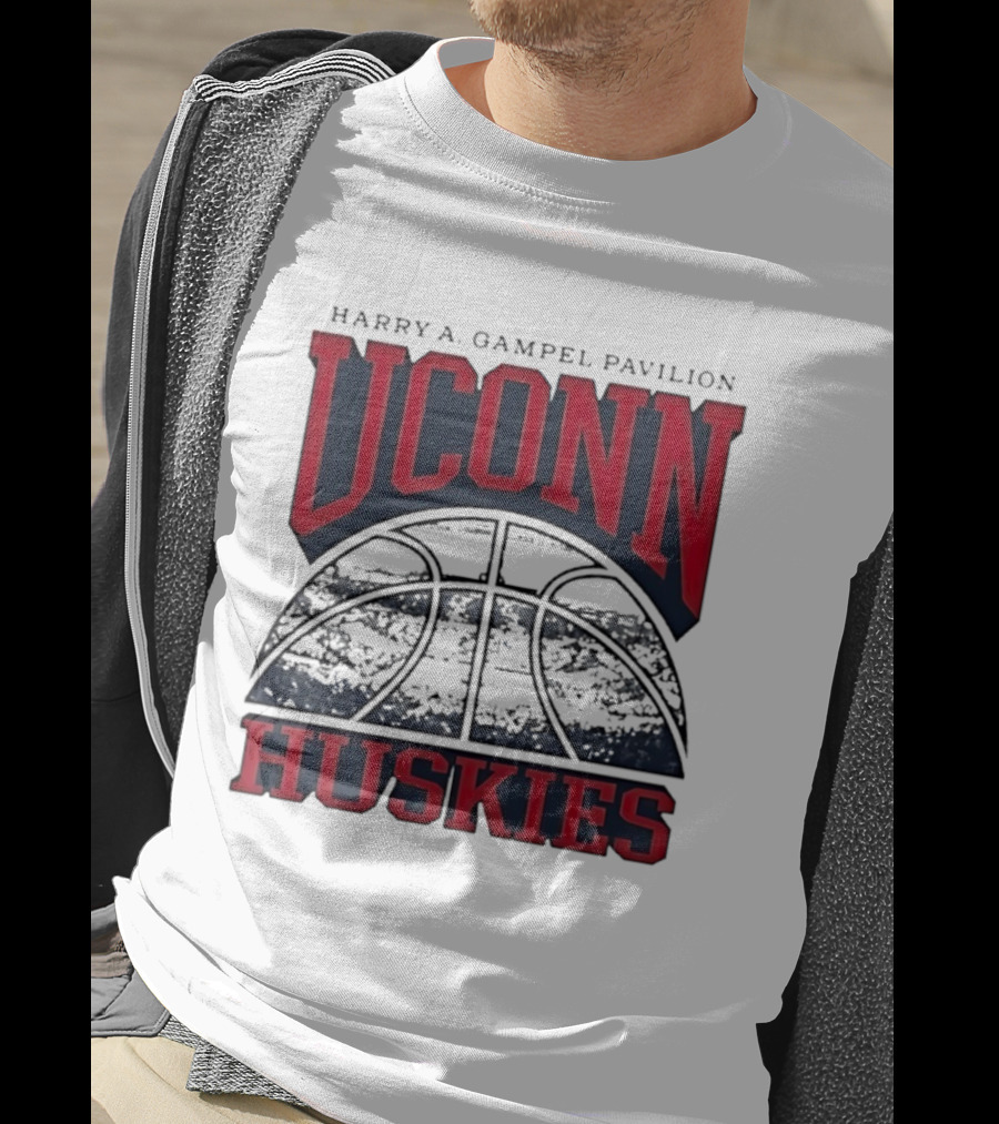 UConn Huskies Harry A Gampel Pavilion Basketball T-Shirt
