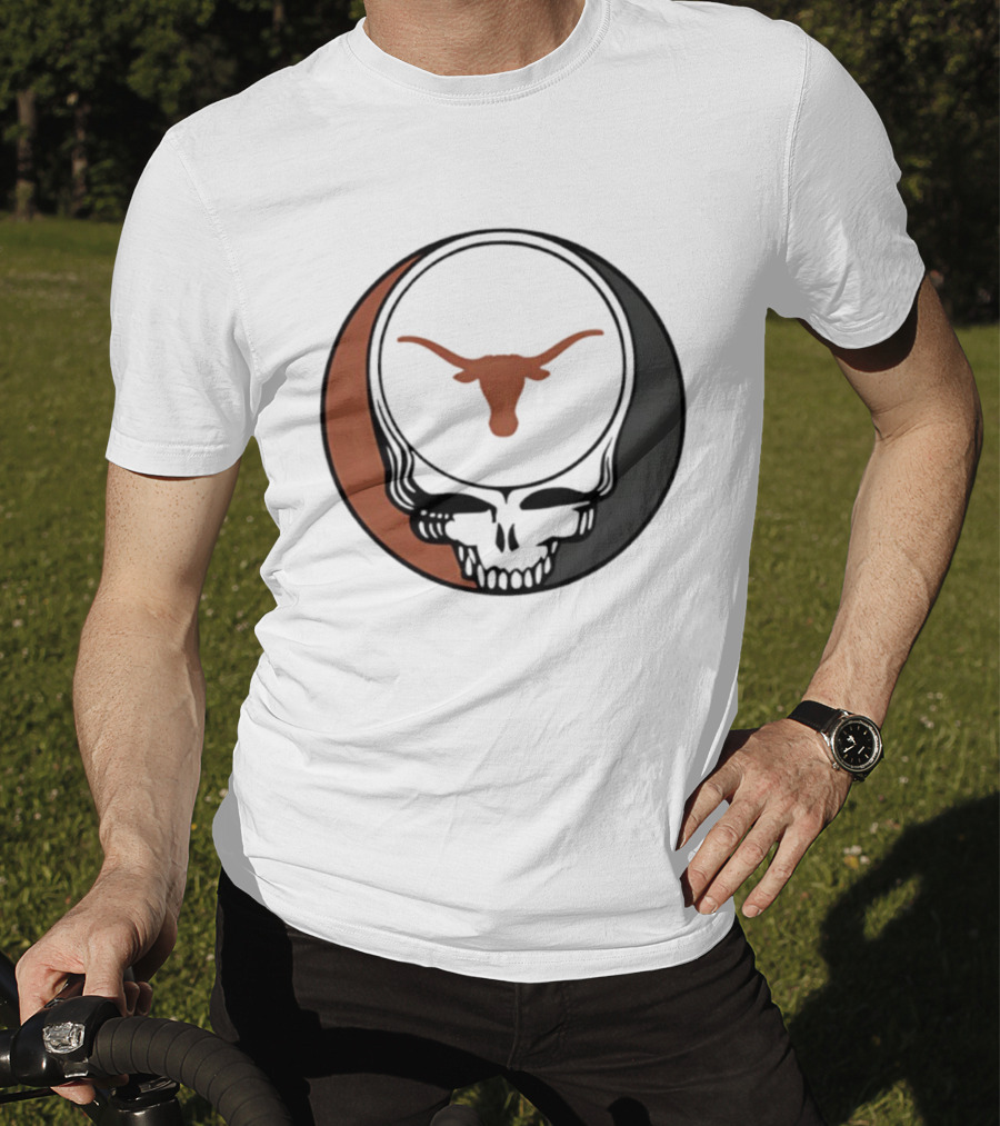 University Of Texas Longhorns Grateful Dead Skull Emblem T-Shirt