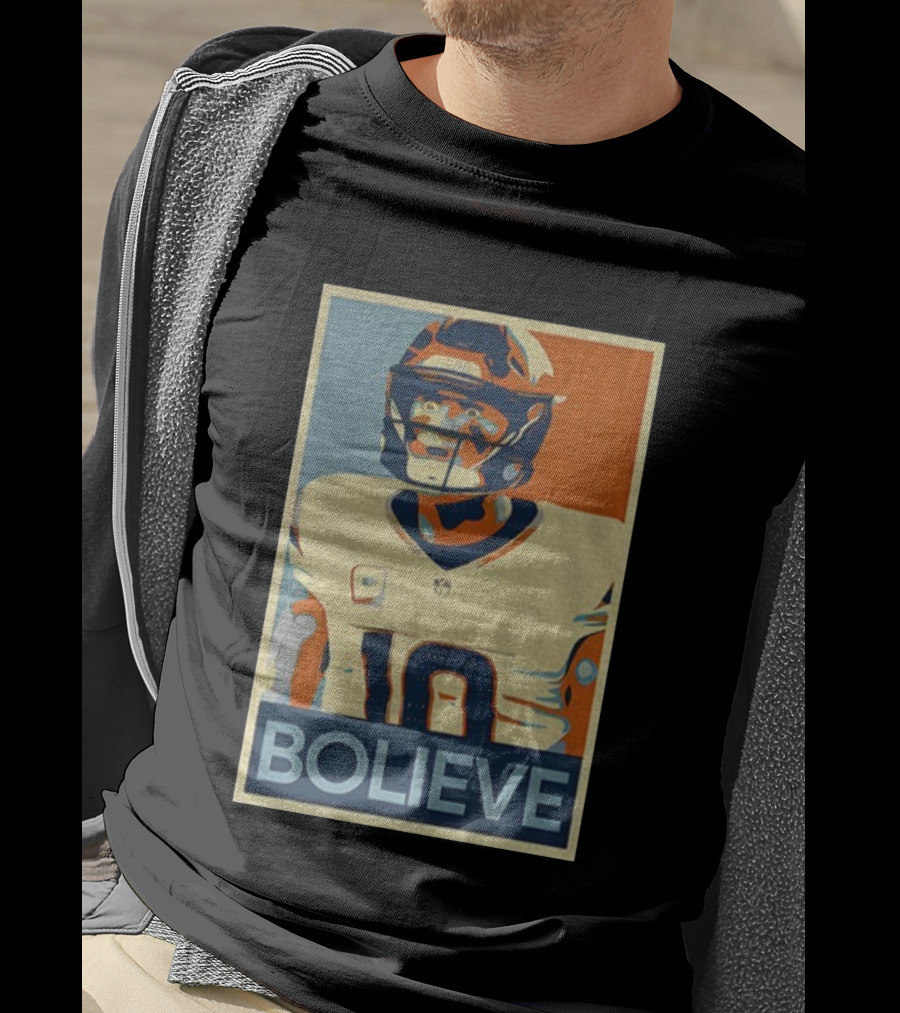 Bo Nix Bolieve Broncos Hope Retro Style T-Shirt