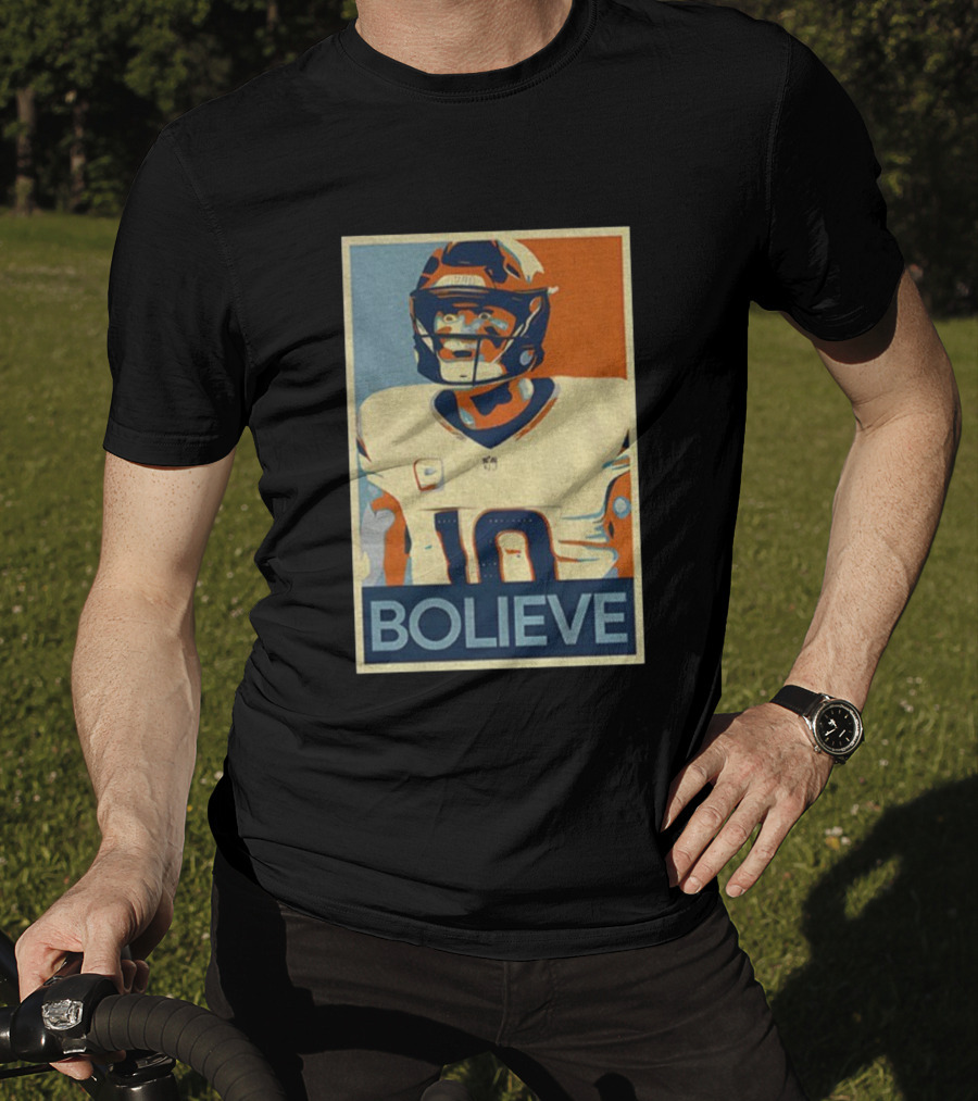 Bo Nix Bolieve Broncos Hope Retro Style T-Shirt