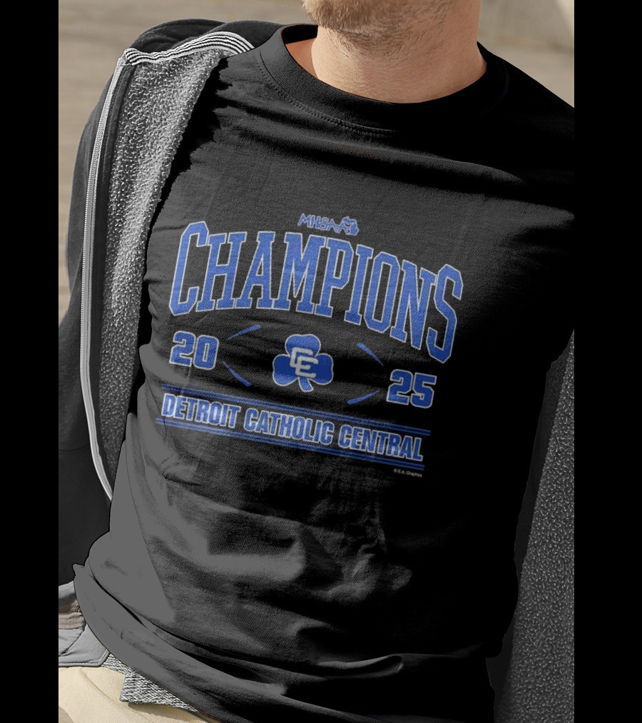 Detroit Catholic Central MHSAA 2025 Football Champions Division 1 T-Shirt
