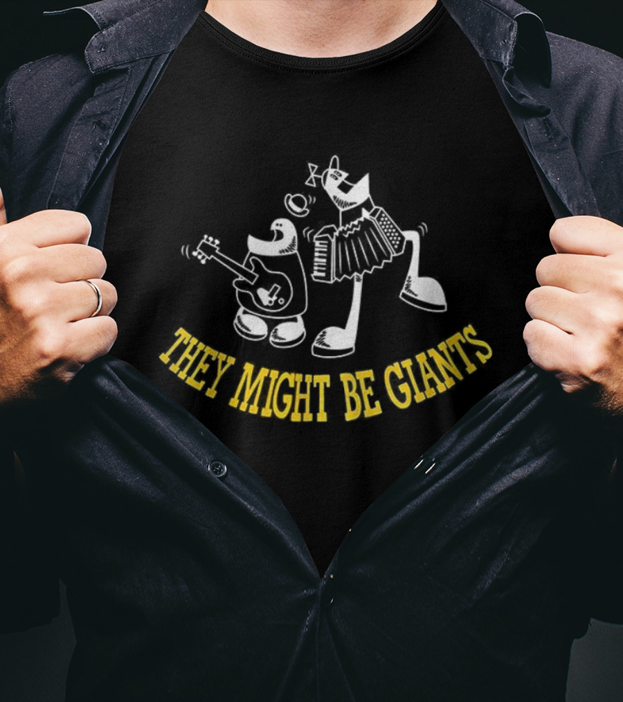 Homestar Runner Characters With Guitar They Might Be Giants T-Shirt