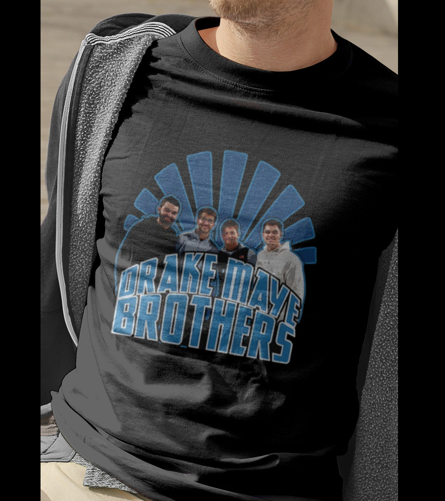 Drake Maye Brothers NFL Football Fan Apparel T-Shirt