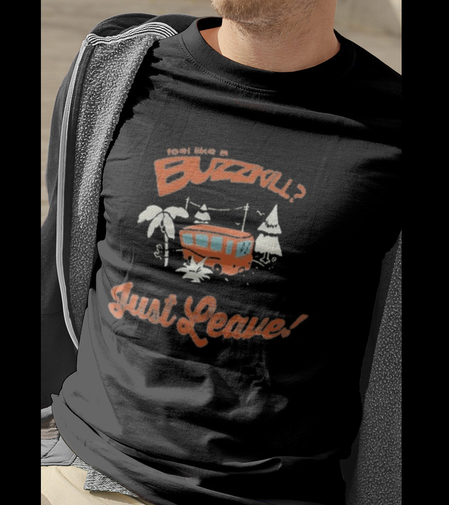 Feel Like A Buzzkill Just Leave World Tour 2025 Bus Lyn Lapid T-Shirt