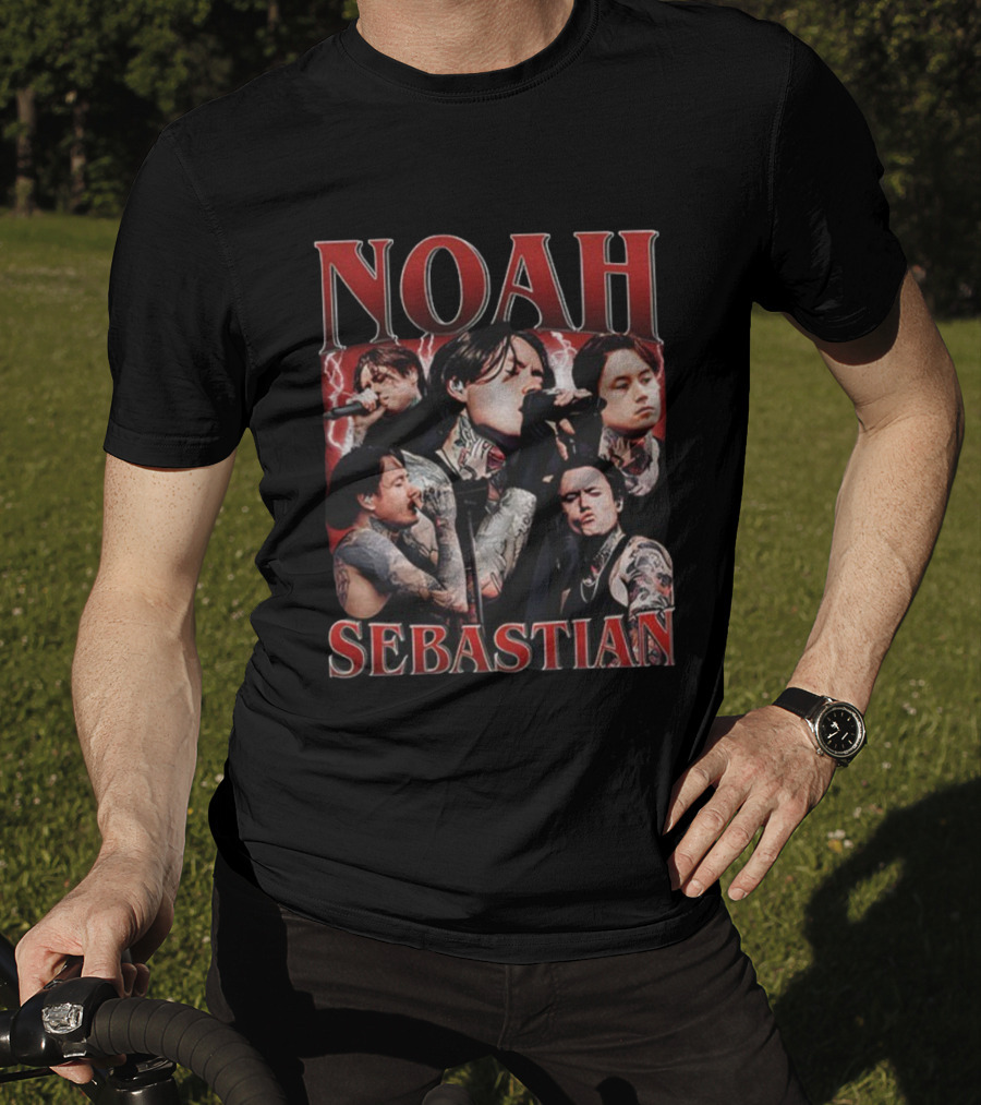 Noah Sebastian Vintage Collage Tattoo Concert Aesthetic T-Shirt