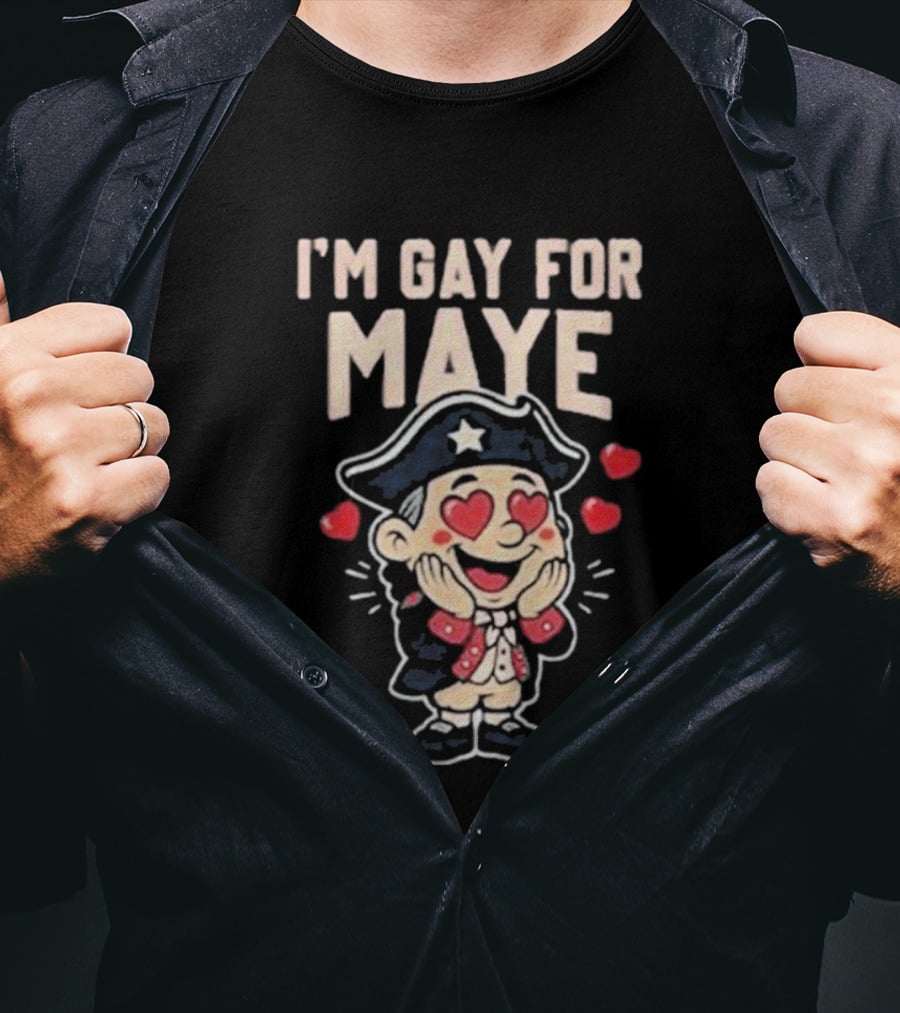 I’m Gay For Maye Captain Heart Eyes Graphic T-Shirt