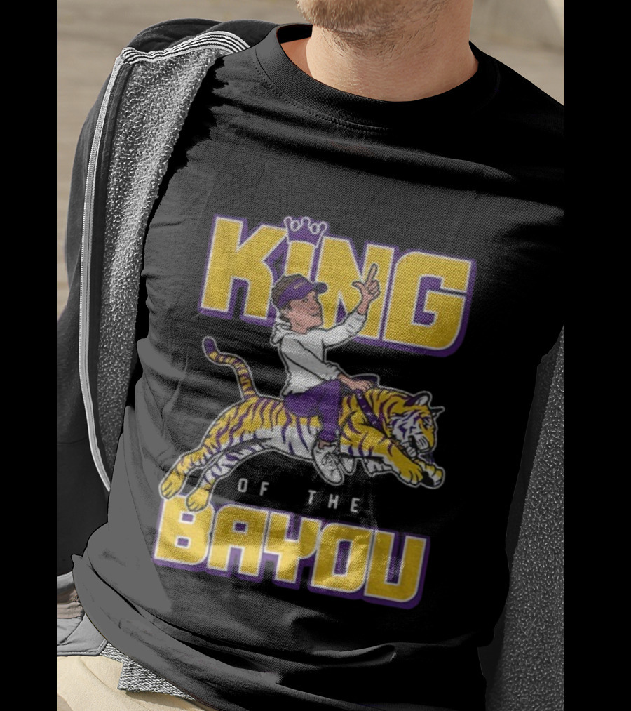 King Of The Bayou LSU Tigers Football 2025 T-Shirt