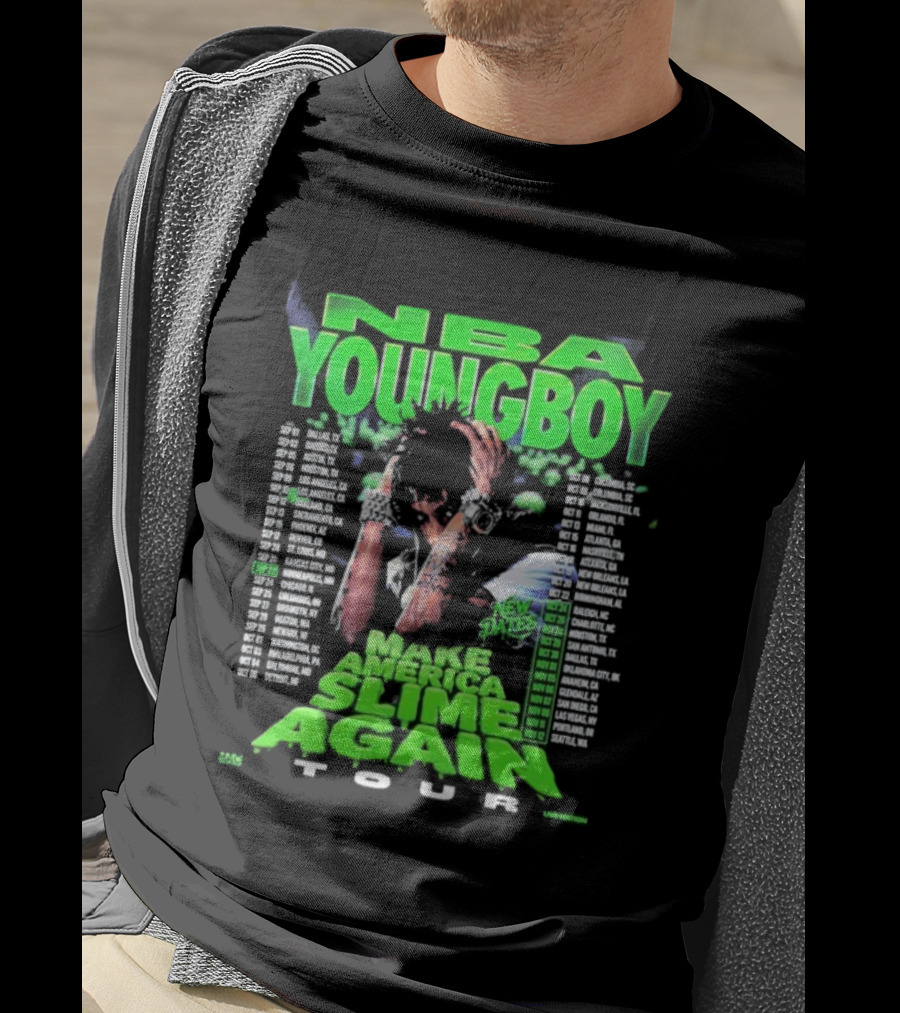 NBA YoungBoy Make America Slime Again Tour 2025 New Dates T-Shirt