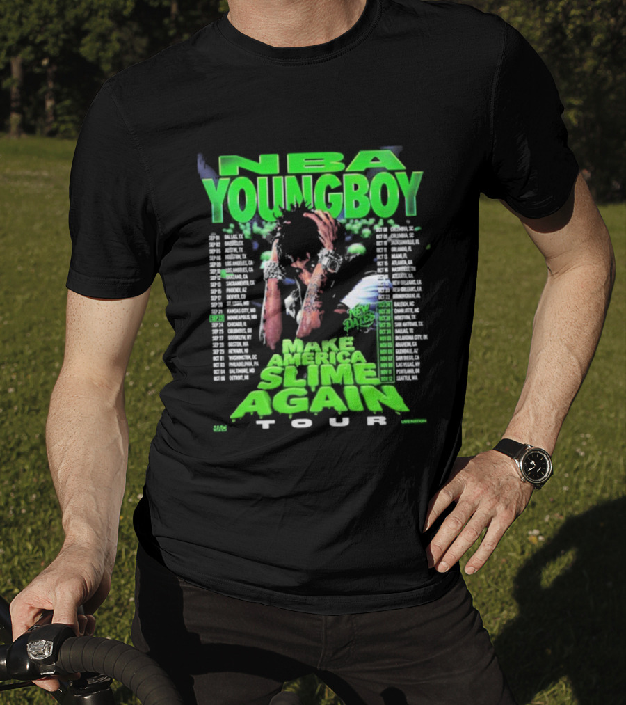 NBA YoungBoy Make America Slime Again Tour 2025 New Dates T-Shirt