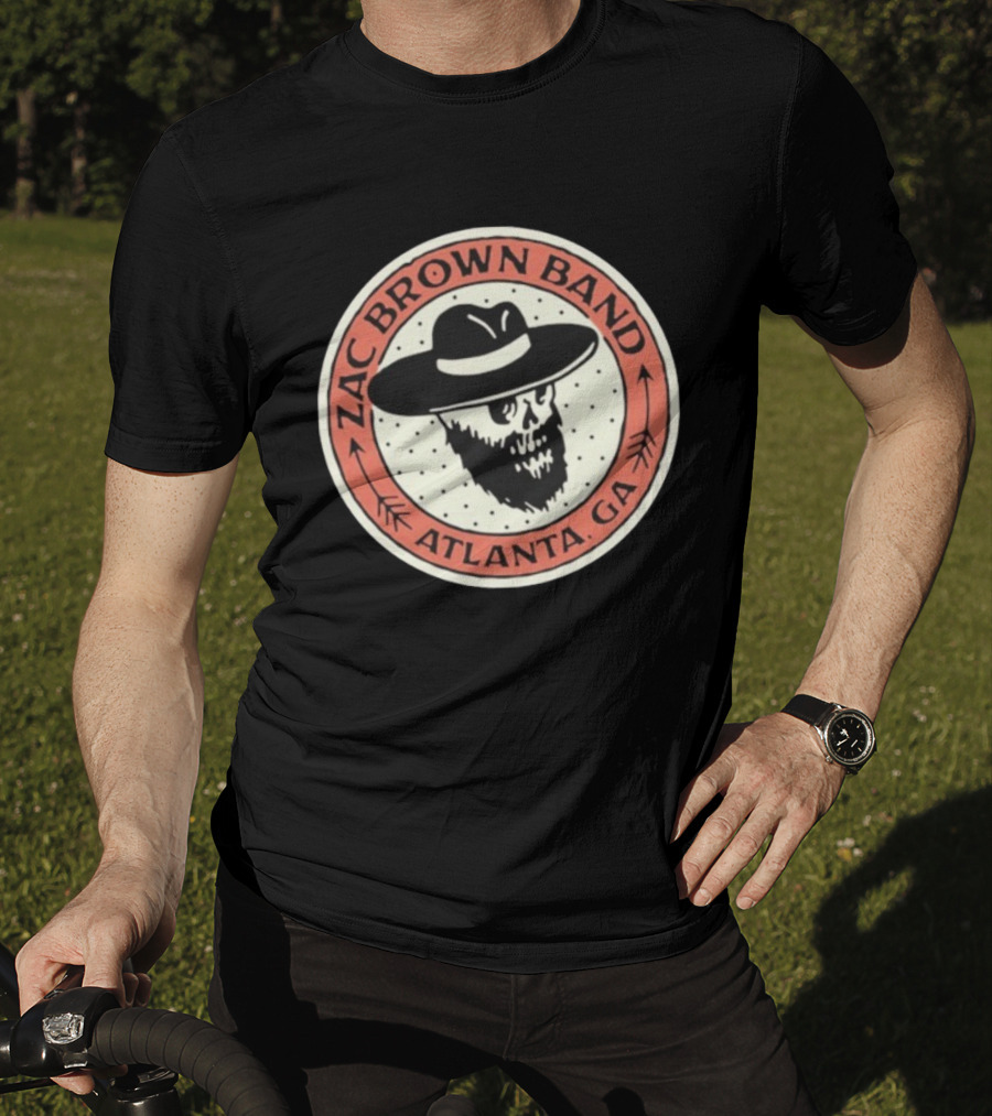 Zac Brown Band Bearded Skull Atlanta GA T-Shirt