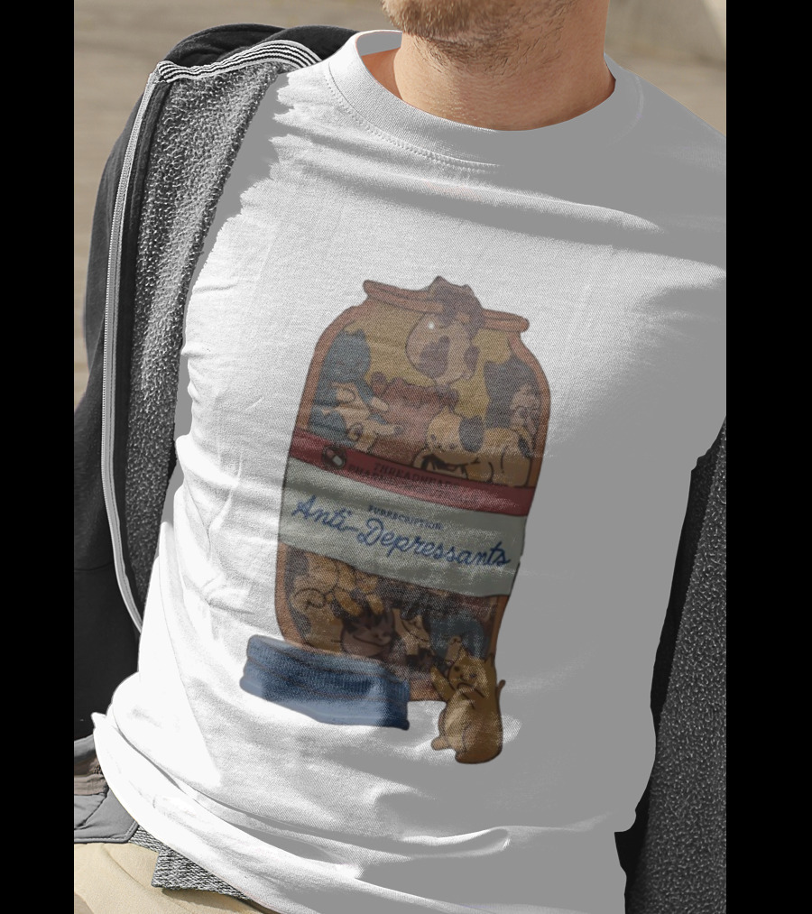 Purrscription Anti-Depressants Threadheads Pharmiaowceuticals Cat Edition T-Shirt