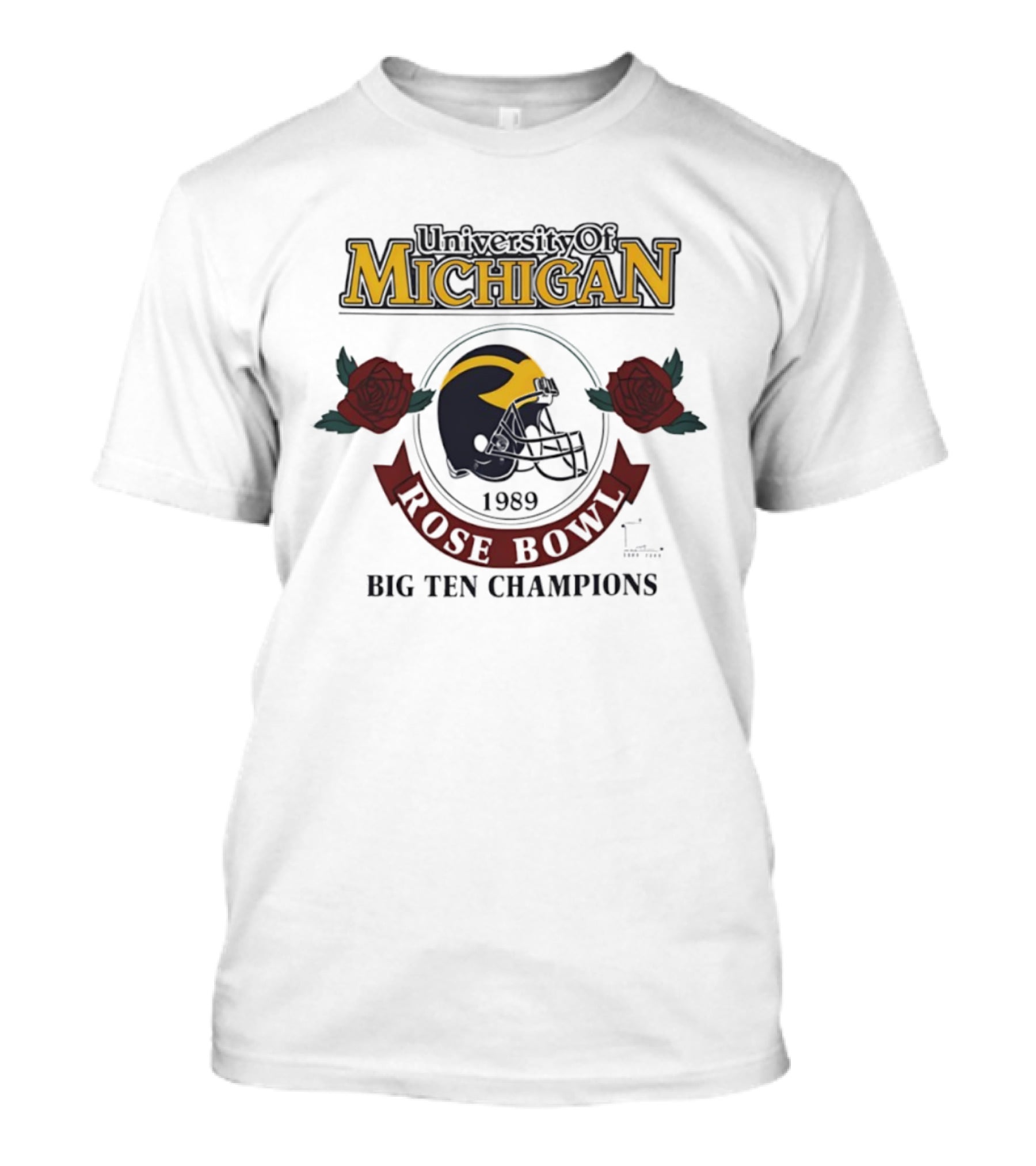 University Of Michigan Wolverines Rose Bowl Big Ten Champions T-Shirt
