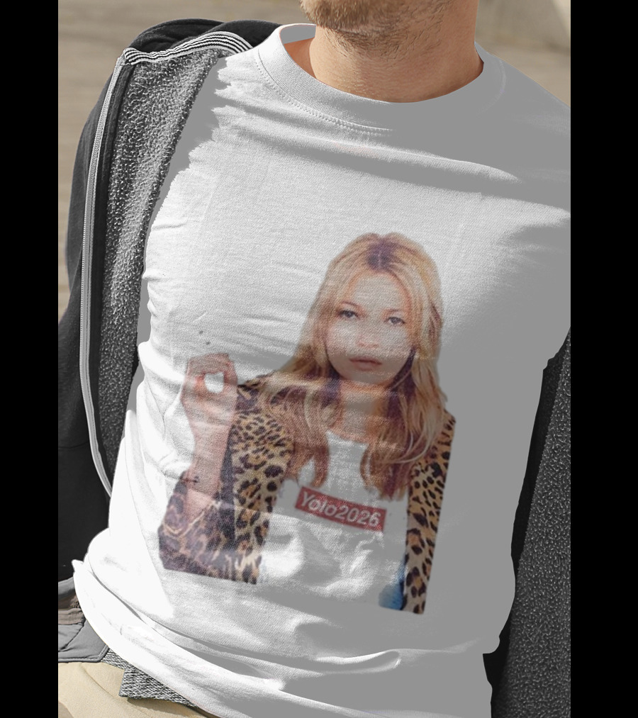 Shimmi Yolo 2026 Kate Moss Leopard Print Style T-Shirt