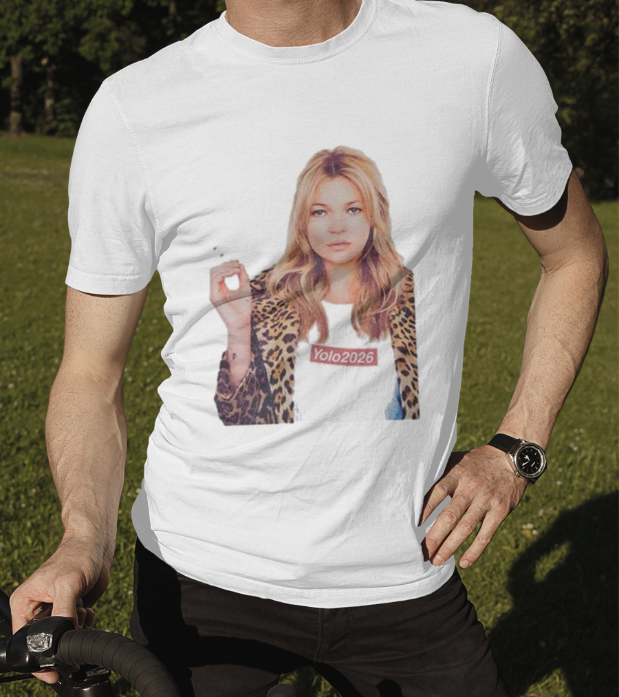 Shimmi Yolo 2026 Kate Moss Leopard Print Style T-Shirt