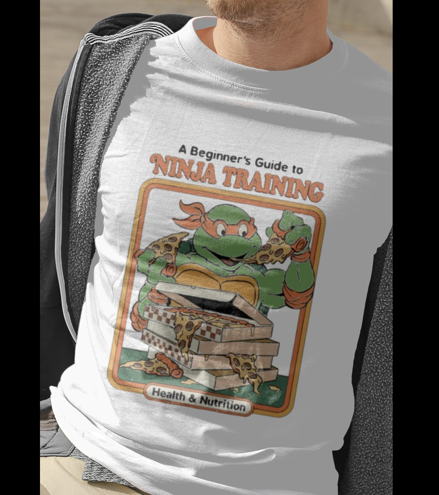 A Beginner’s Guide To Ninja Training Pizza Eating Health And Nutrition T-Shirt