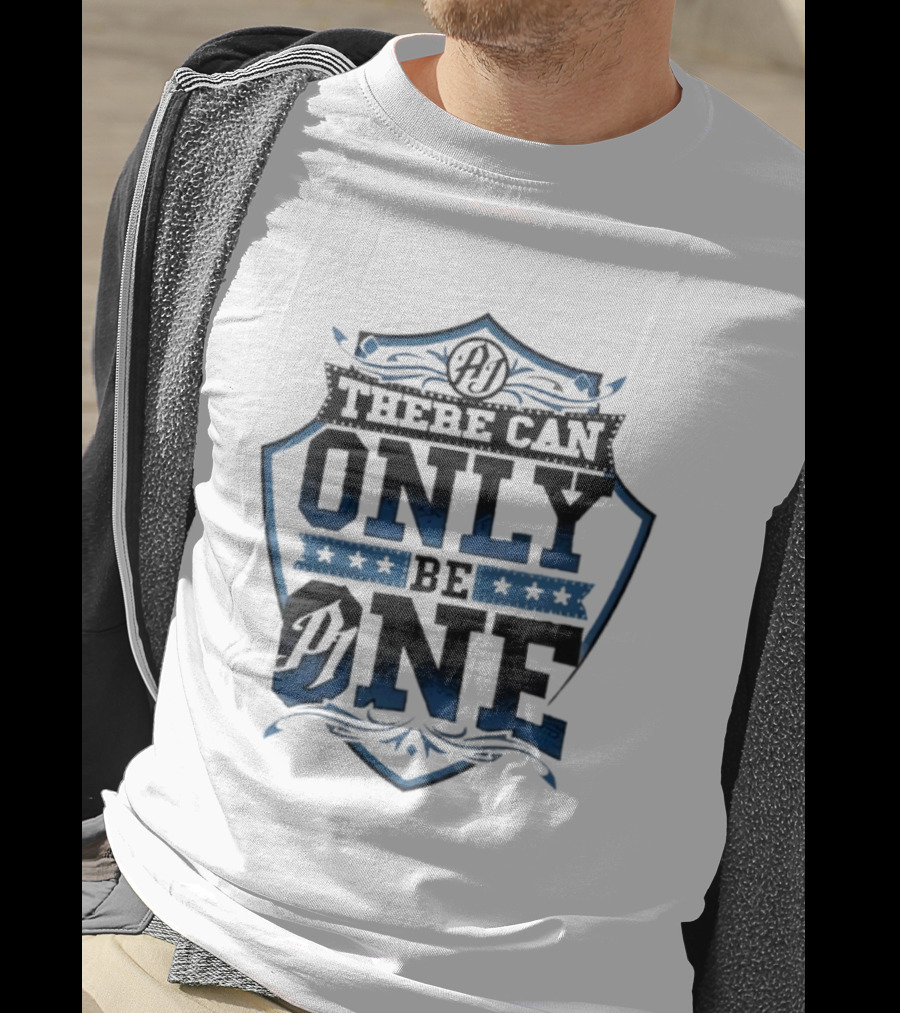 AJ Styles There Can Only Be One Shield Logo T-Shirt