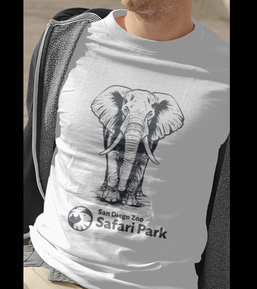 San Diego Zoo Safari Park Etched Elephant T-Shirt