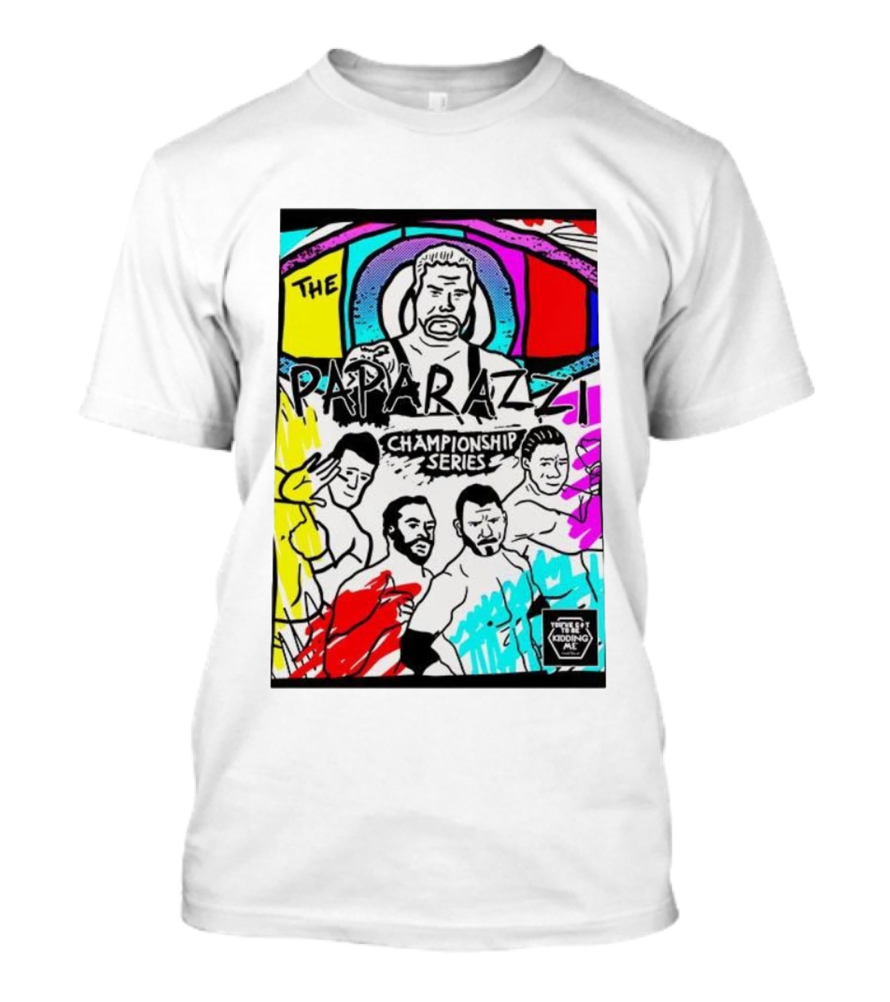 The Paparazzi Championship Series Vibrant Retro Wrestling Art T-Shirt