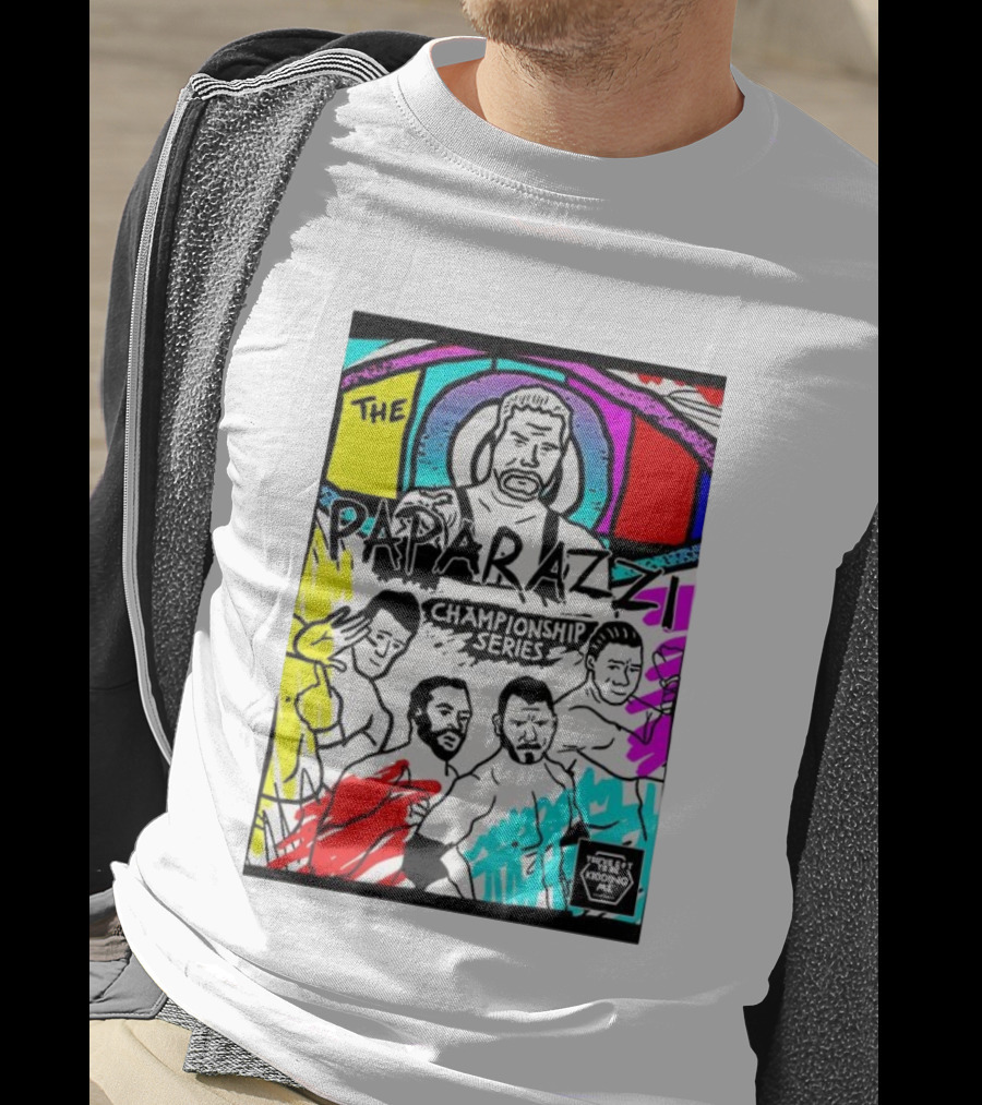 The Paparazzi Championship Series Vibrant Retro Wrestling Art T-Shirt