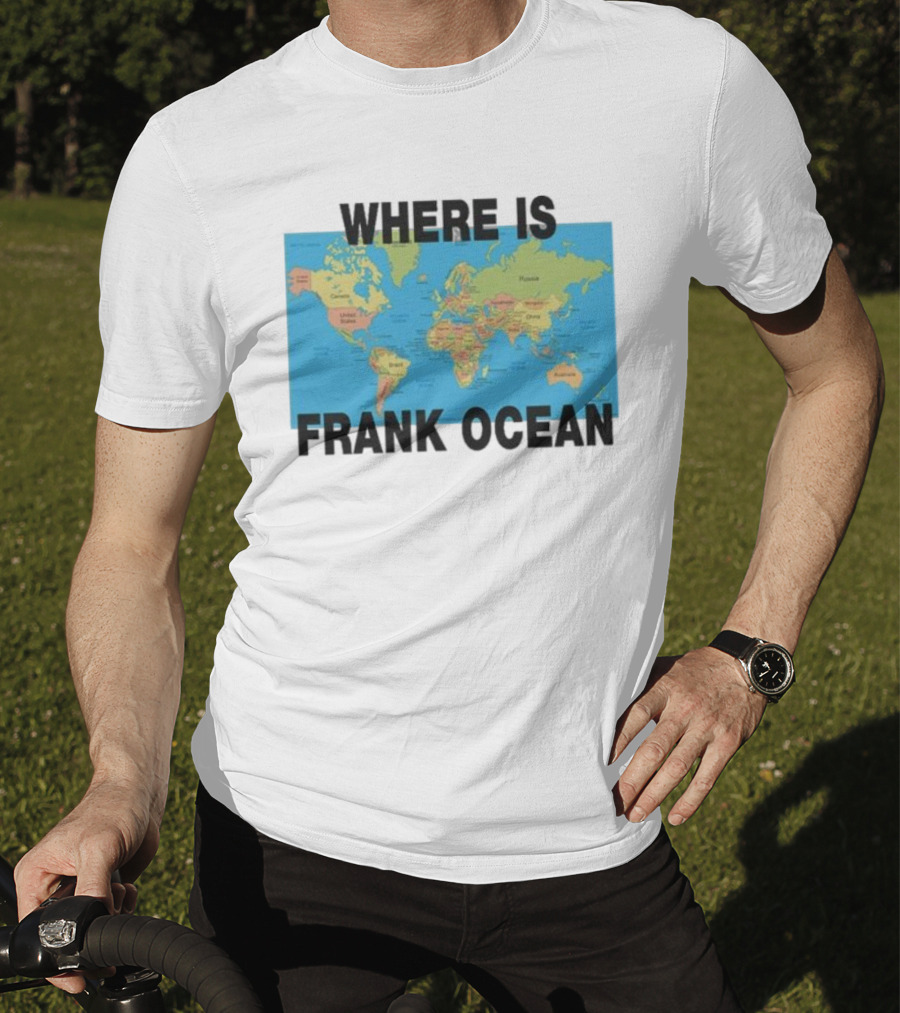 Where Is Frank Ocean World Map Search T-Shirt