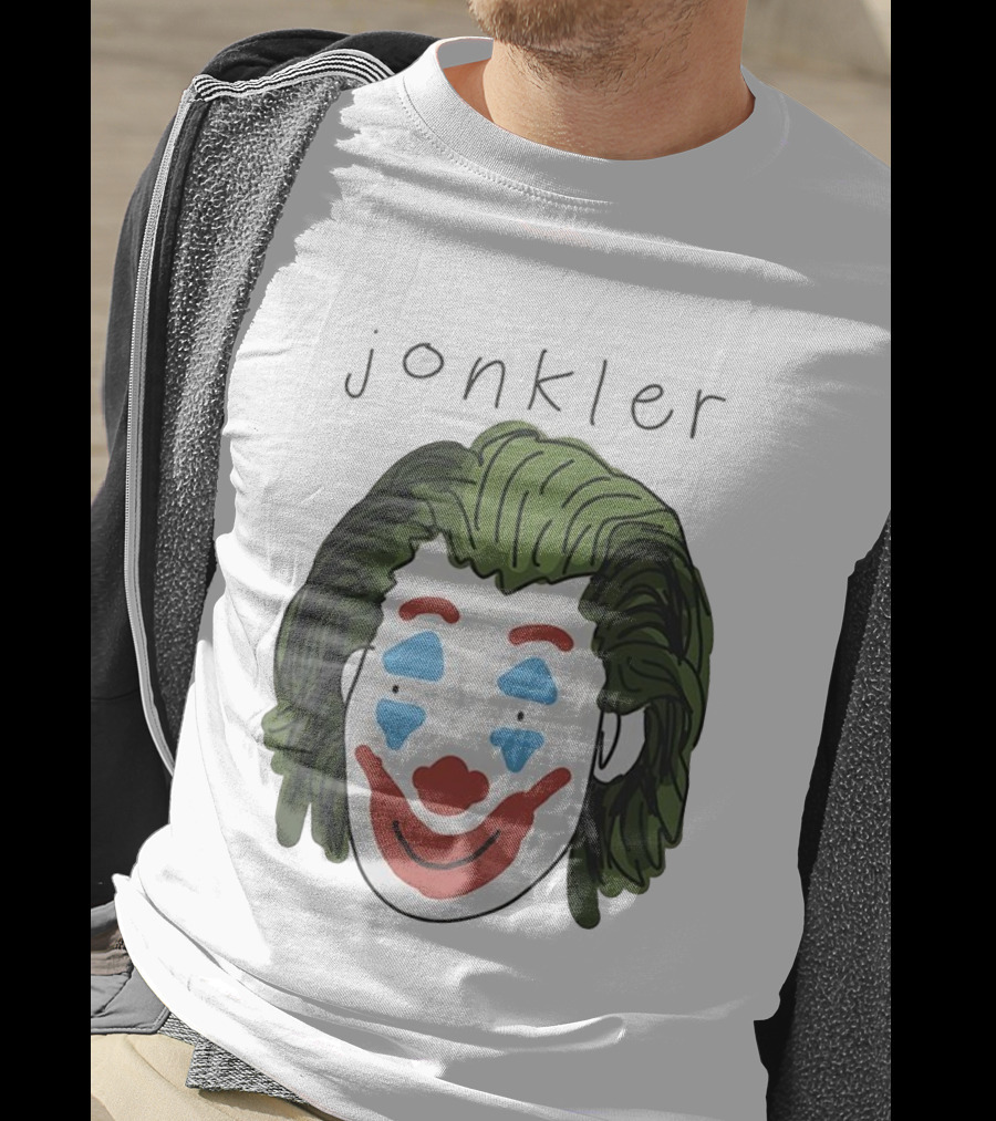 Jonkler Joker Face Green Hair Clown Makeup T-Shirt