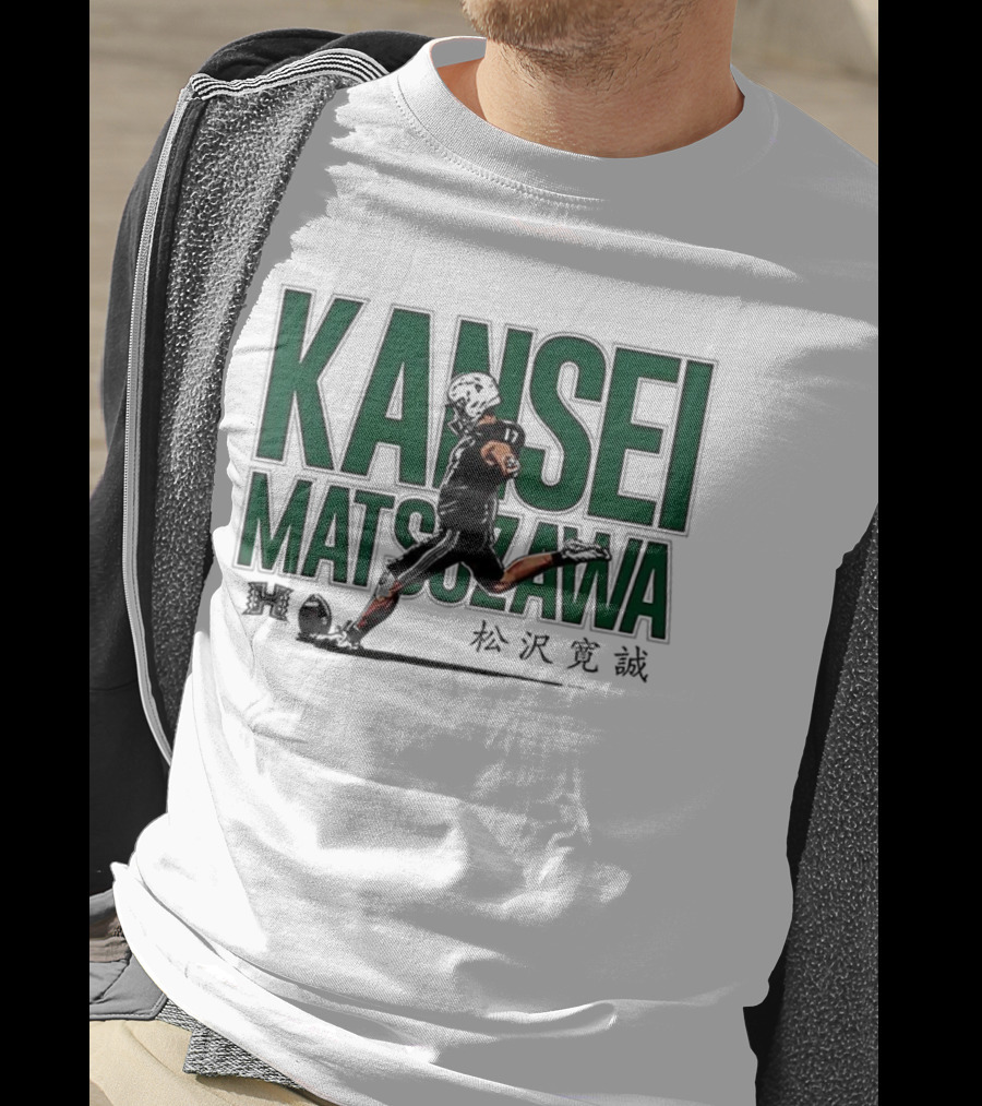 Kansei Matsuzawa Japanese Hawaii Football Manga Style Running Athlete T-Shirt